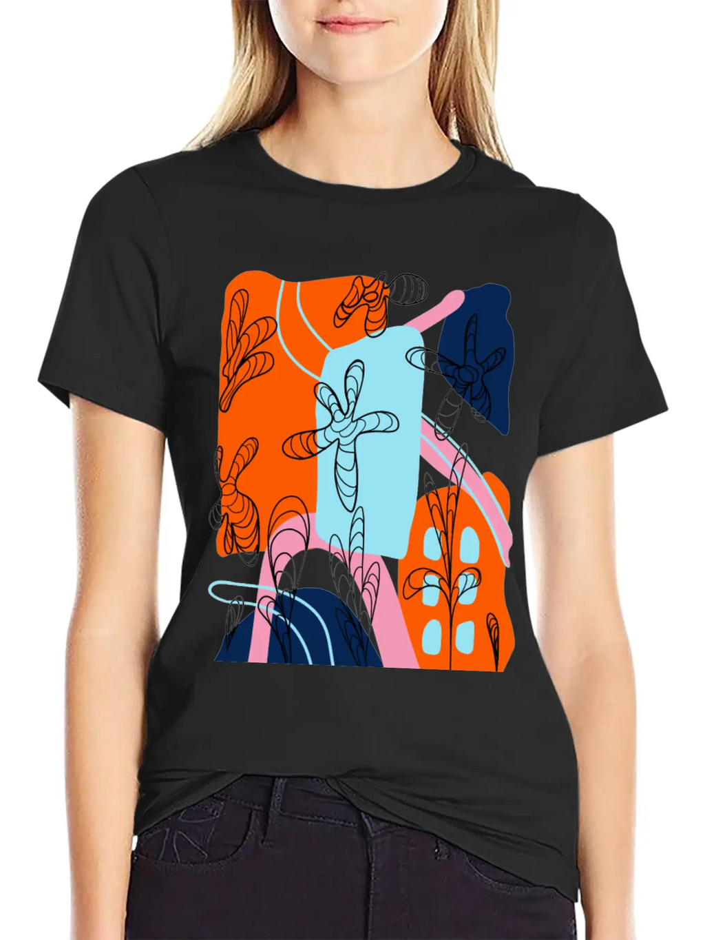 Abstract Timeless Short Sleeve Tee – Comfy And Minimalist Design