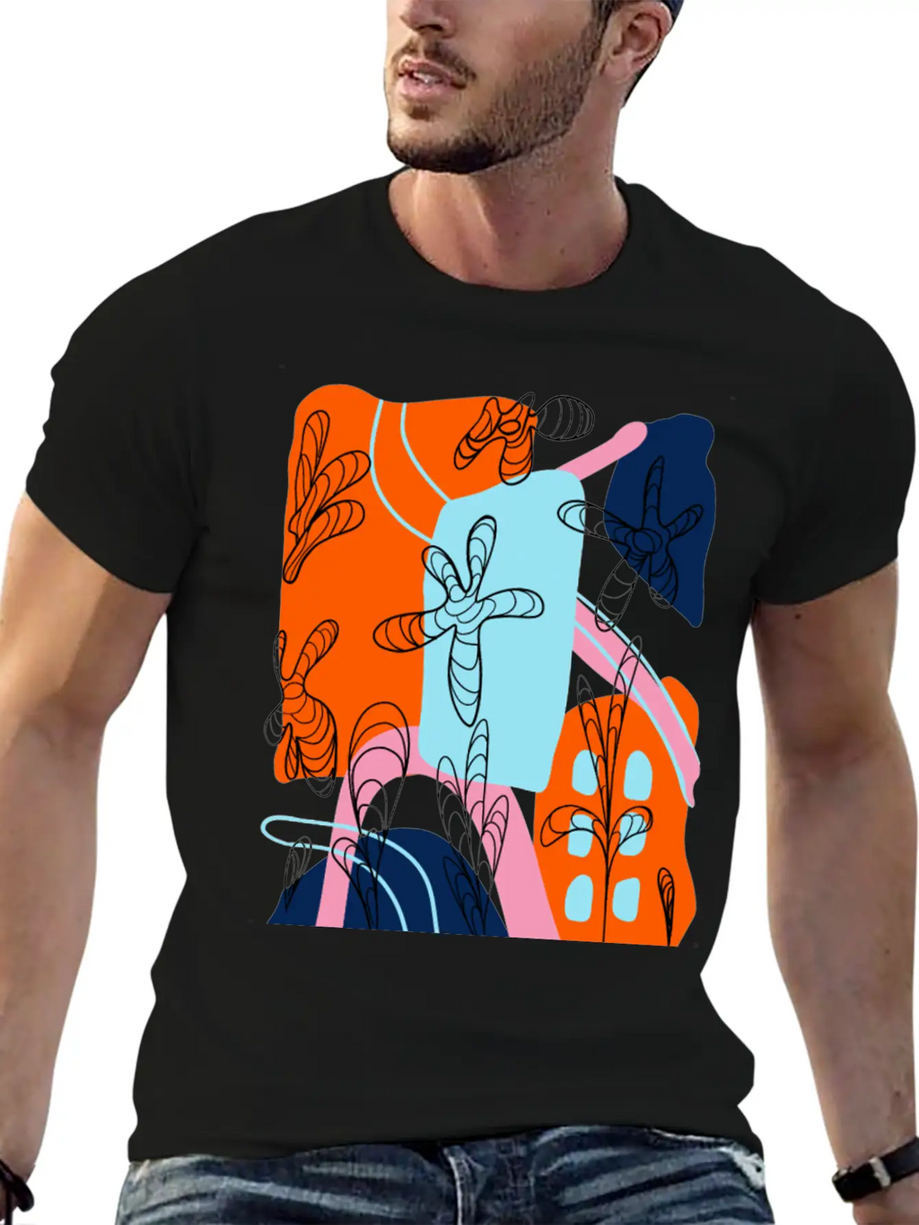 Abstract Timeless Short Sleeve Tee – Comfy And Minimalist Design