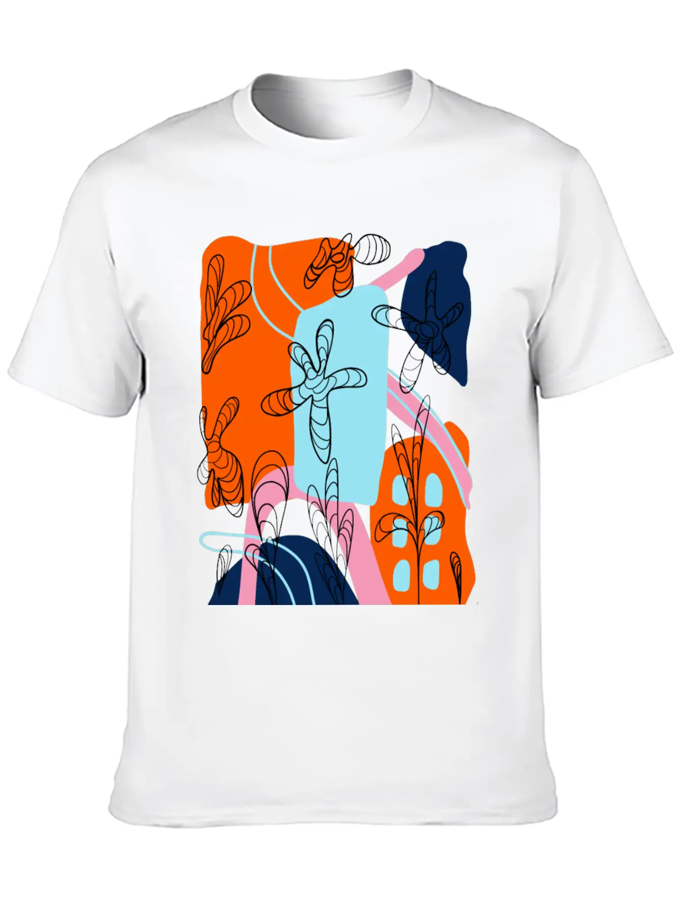 Abstract Timeless Short Sleeve Tee – Comfy And Minimalist Design