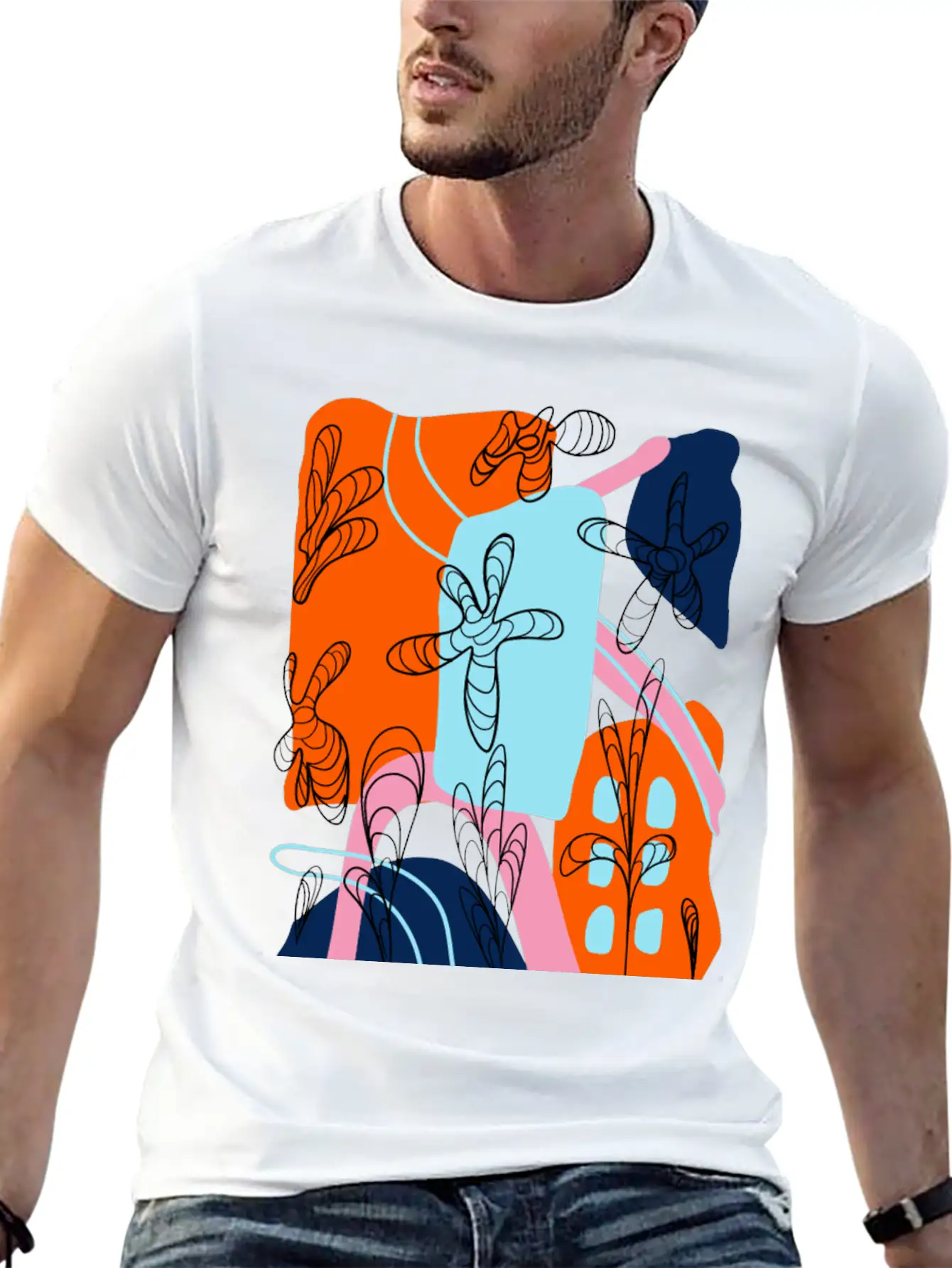 Abstract Timeless Short Sleeve Tee – Comfy And Minimalist Design