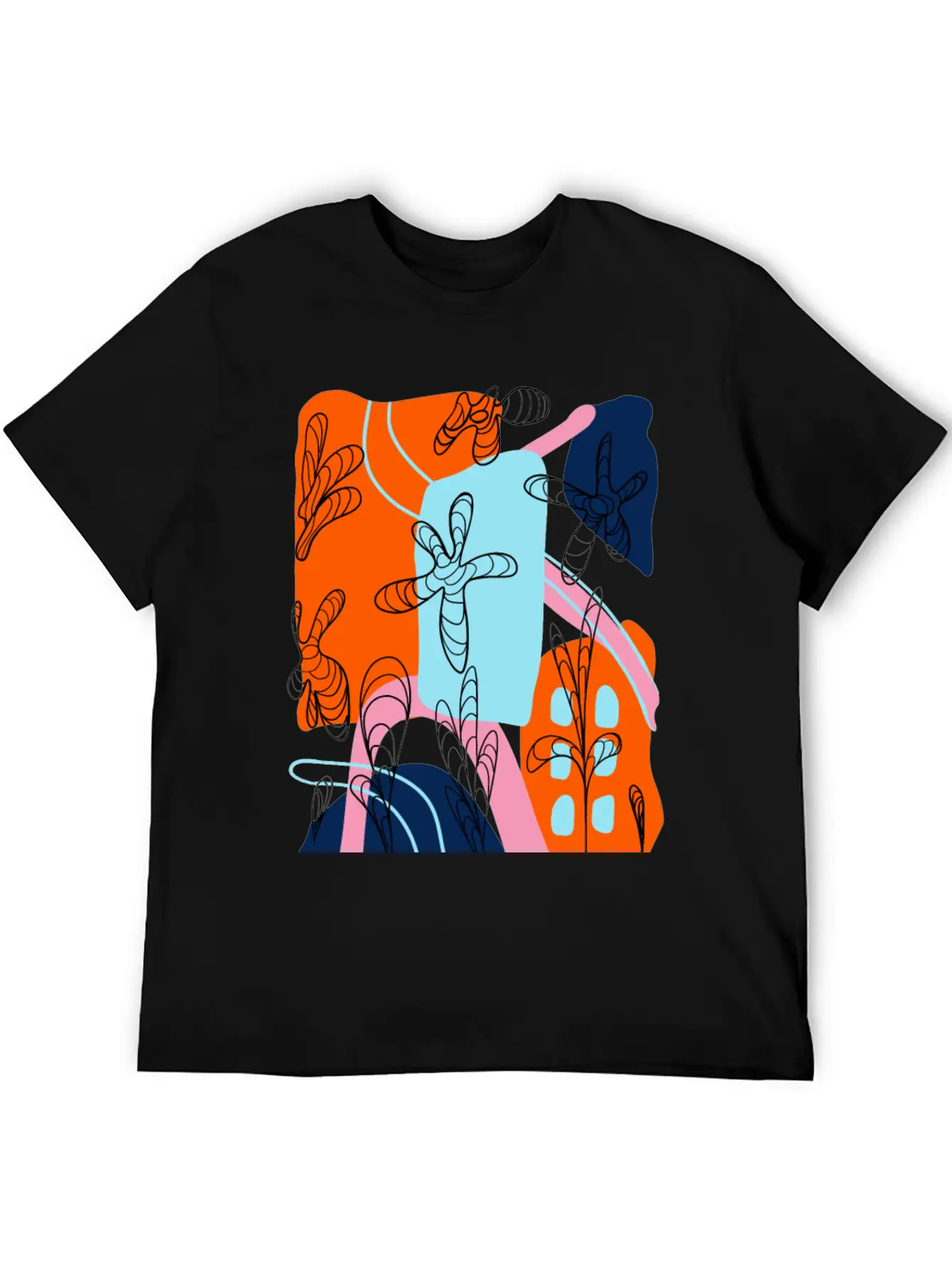 Abstract Timeless Short Sleeve Tee – Comfy And Minimalist Design