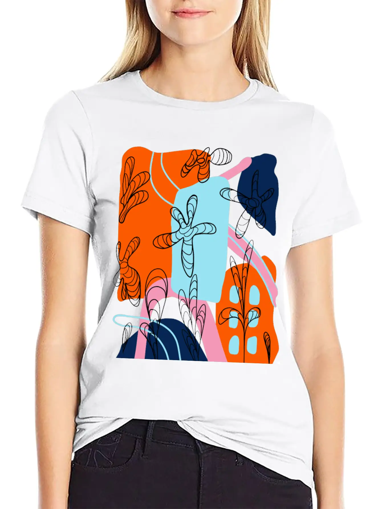 Abstract Timeless Short Sleeve Tee – Comfy And Minimalist Design