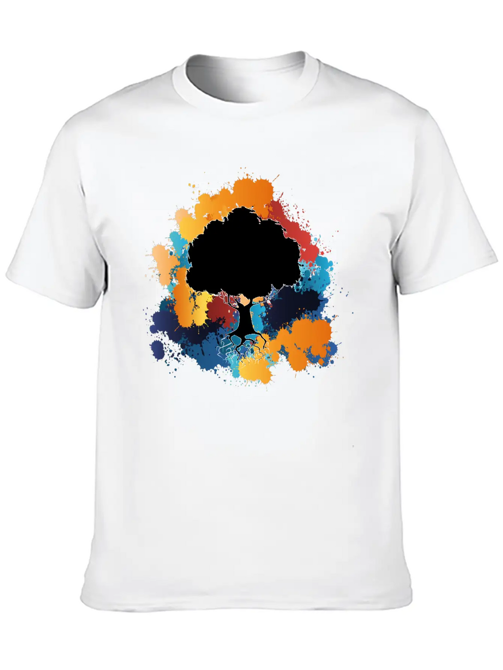 Abstract Tree Basic Graphic T-Shirt – Daily Comfort In Soft Cotton