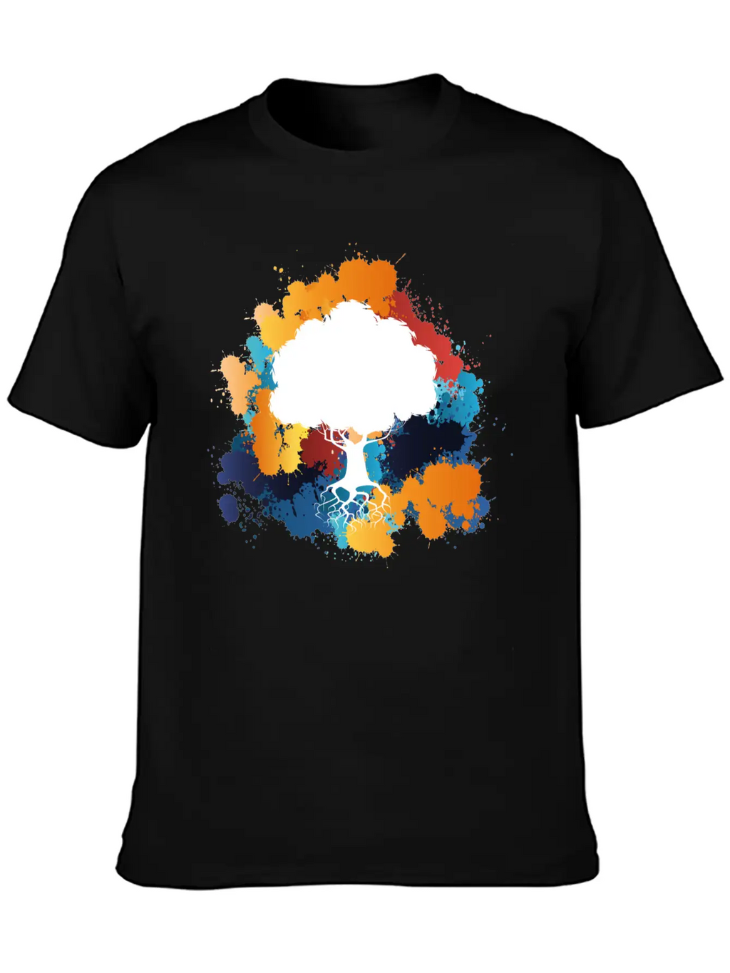 Abstract Tree Basic Graphic T-Shirt – Daily Comfort In Soft Cotton