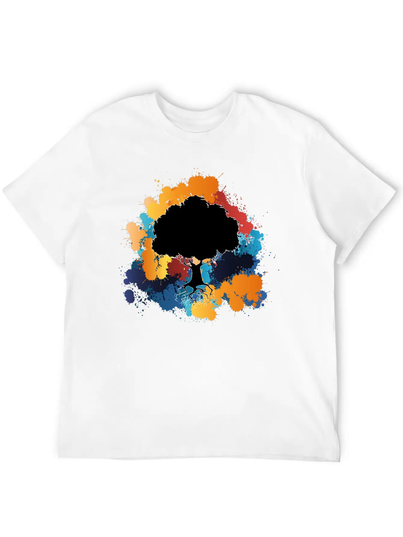 Abstract Tree Basic Graphic T-Shirt – Daily Comfort In Soft Cotton