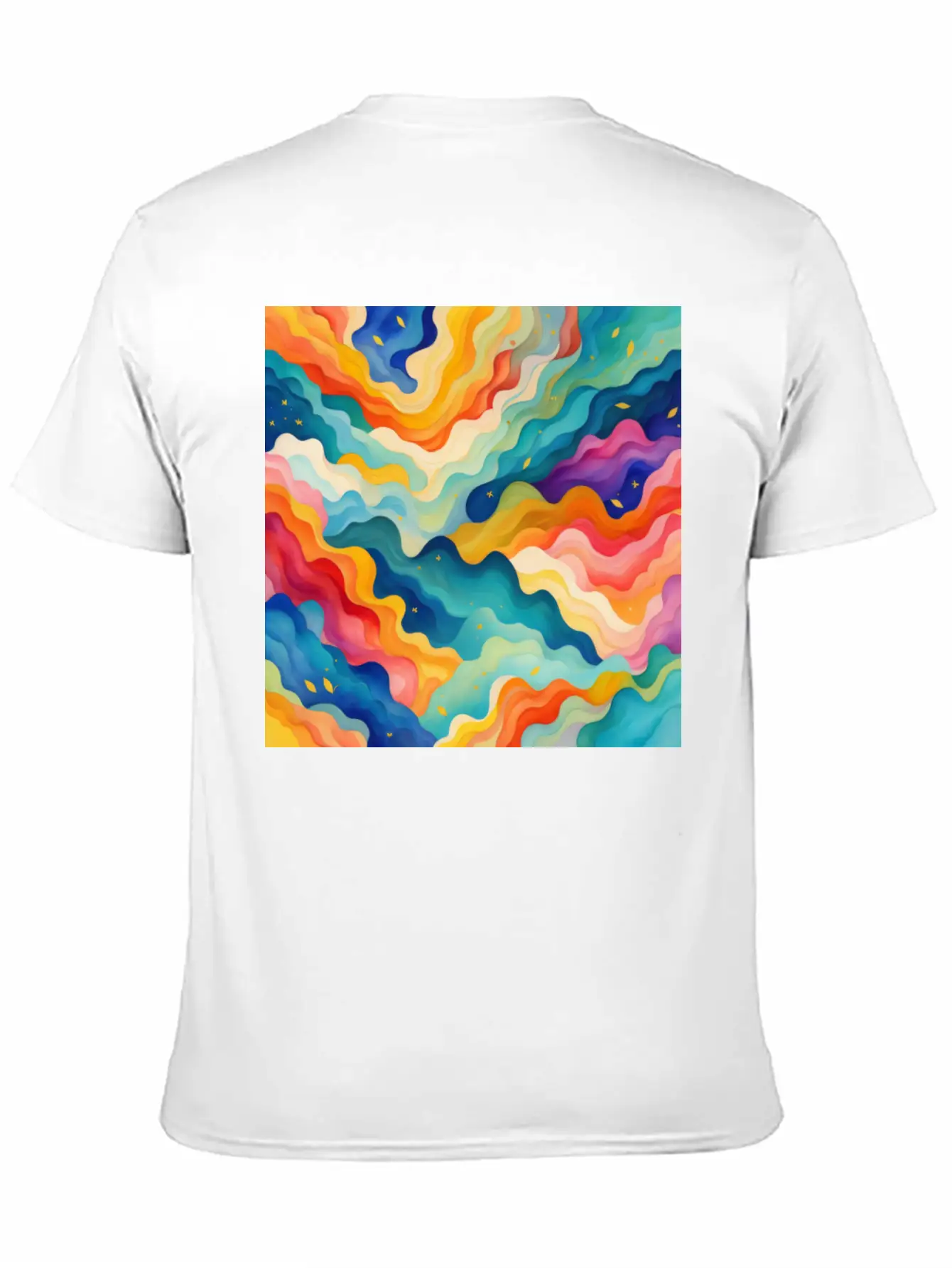 Abstract Watercolor Patterns 2 Comfortable Minimalist Graphic Tee – Summer Style Essential