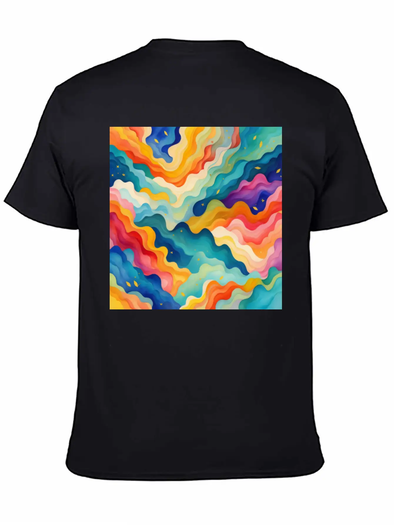 Abstract Watercolor Patterns 2 Comfortable Minimalist Graphic Tee – Summer Style Essential