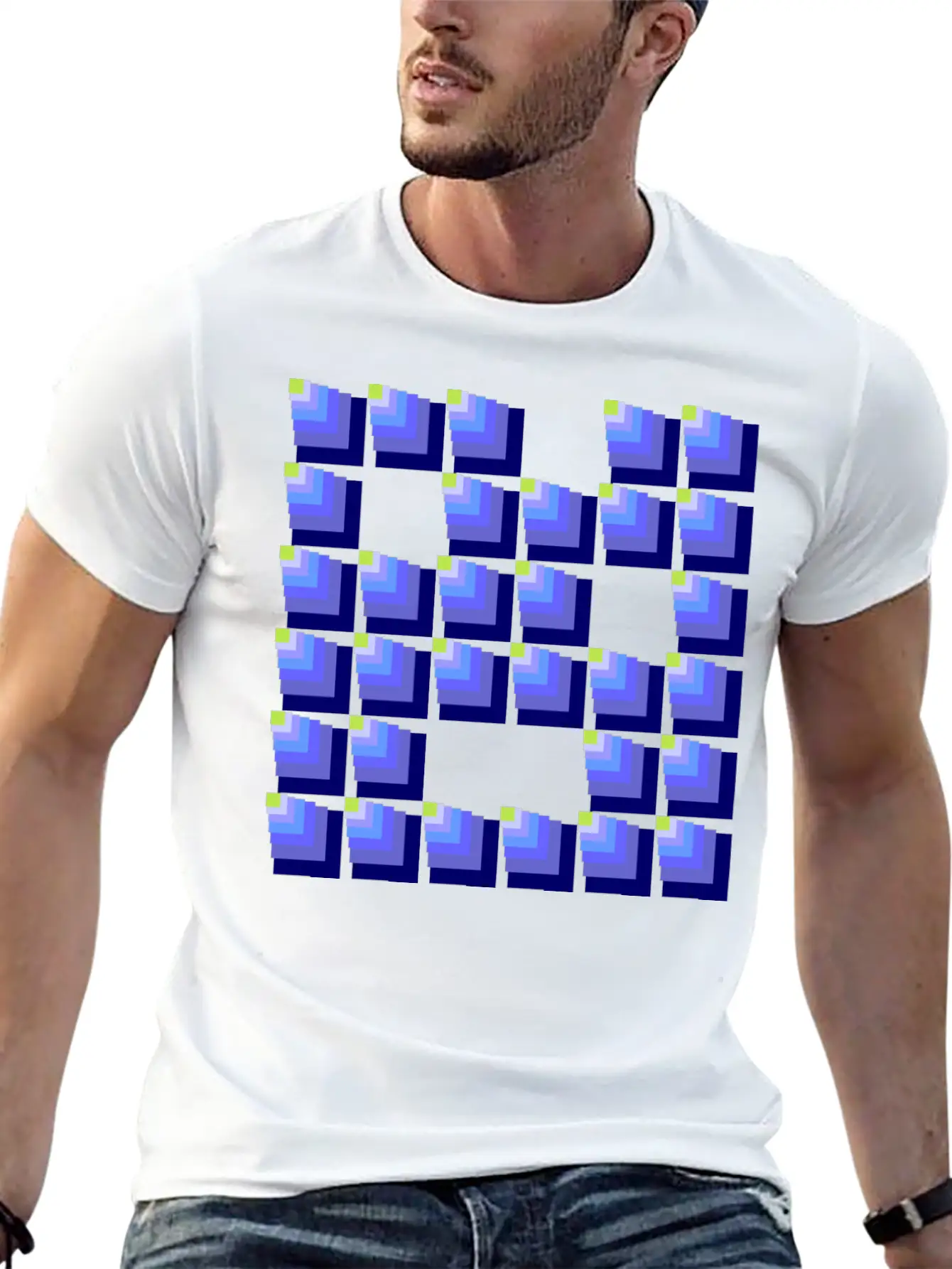 Abstraction. Breathable Soft Cotton T-Shirt – Timeless Casual Look