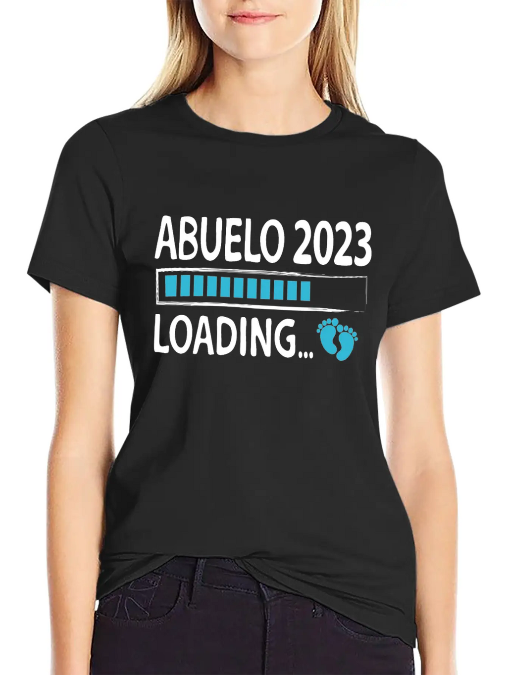 Abuelo 2023 Loading Pregnancy Announcement Grandpa Breathable Graphic T-Shirt – Perfect For Casual Days