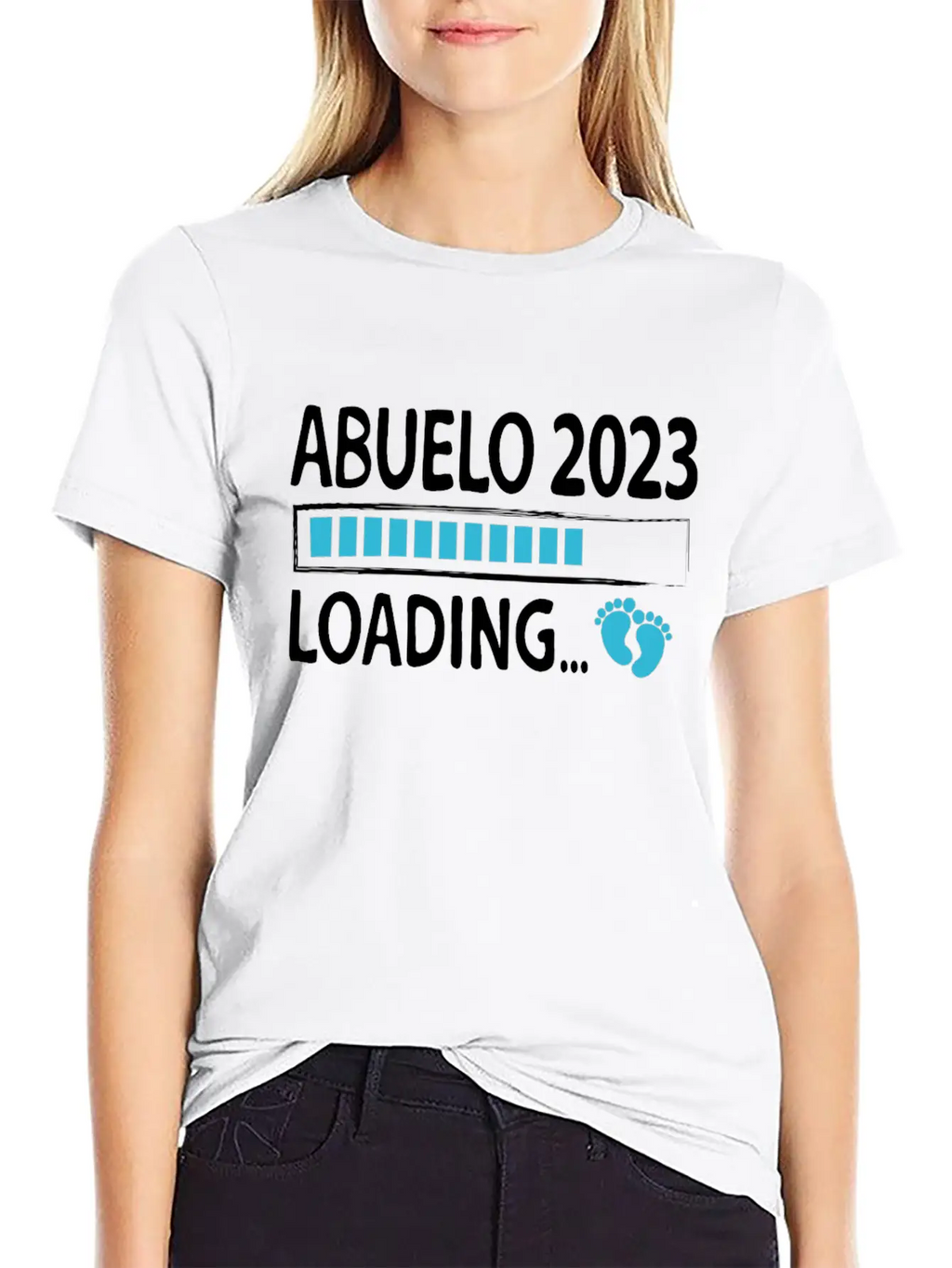 Abuelo 2023 Loading Pregnancy Announcement Grandpa Breathable Graphic T-Shirt – Perfect For Casual Days