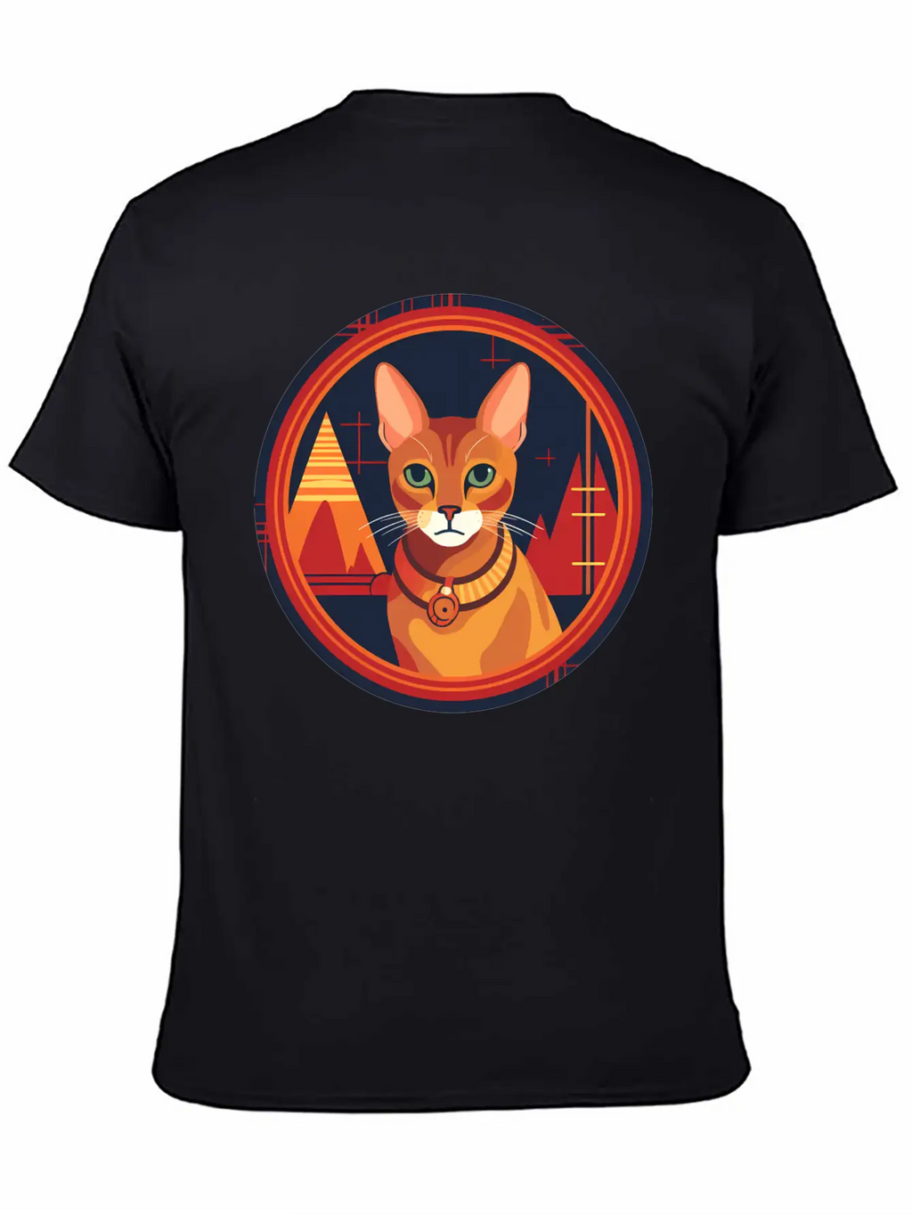 Abyssinian Cat Boho Elements, Love Cats Unisex Casual T-Shirt – Clean Design For Daily Comfort