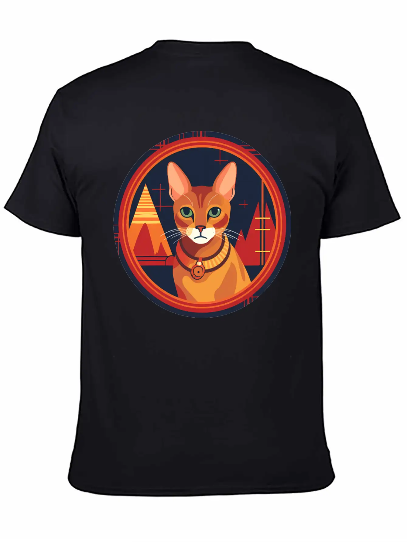 Abyssinian Cat Boho Elements, Love Cats Unisex Casual T-Shirt – Clean Design For Daily Comfort