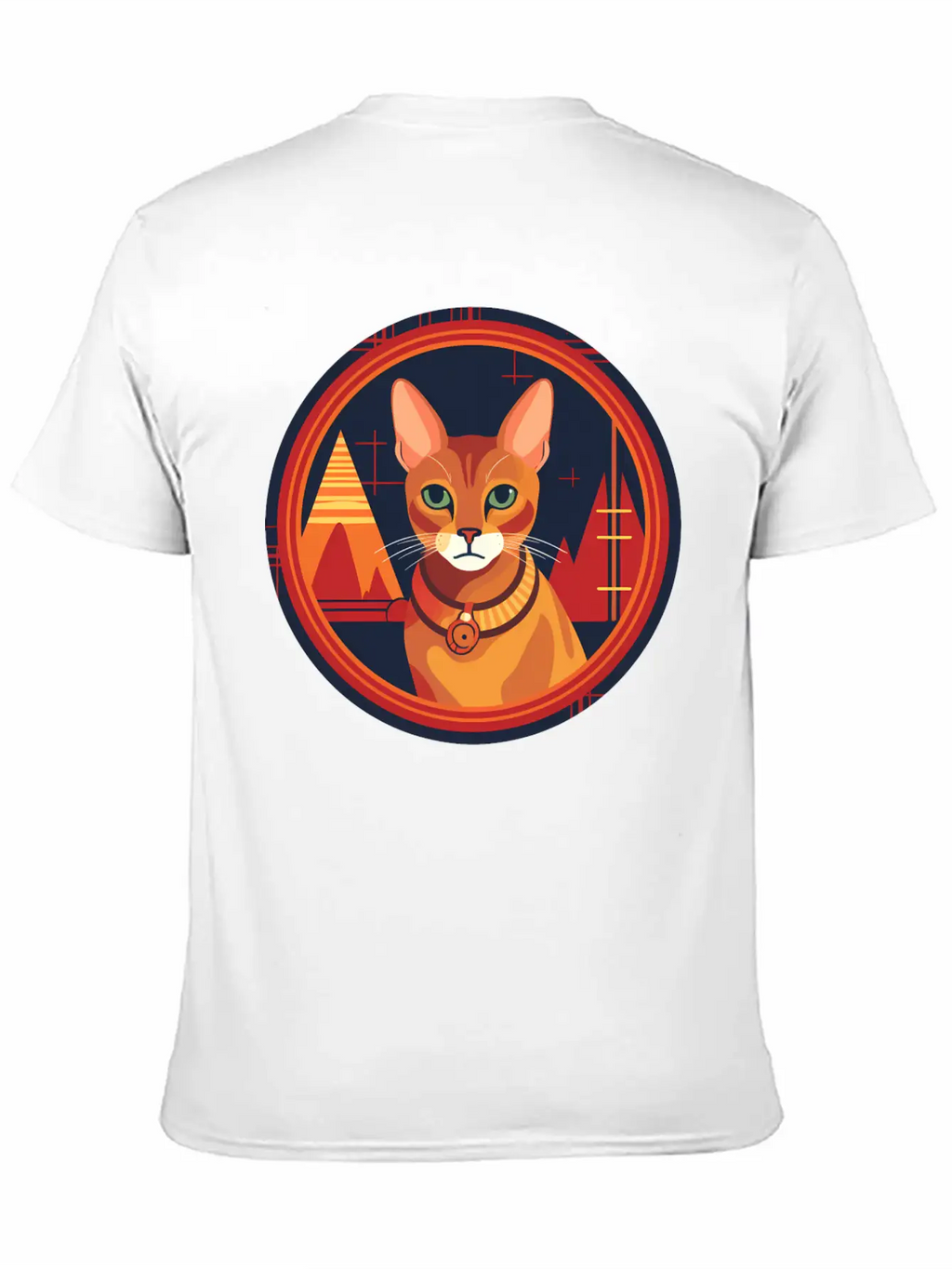 Abyssinian Cat Boho Elements, Love Cats Unisex Casual T-Shirt – Clean Design For Daily Comfort