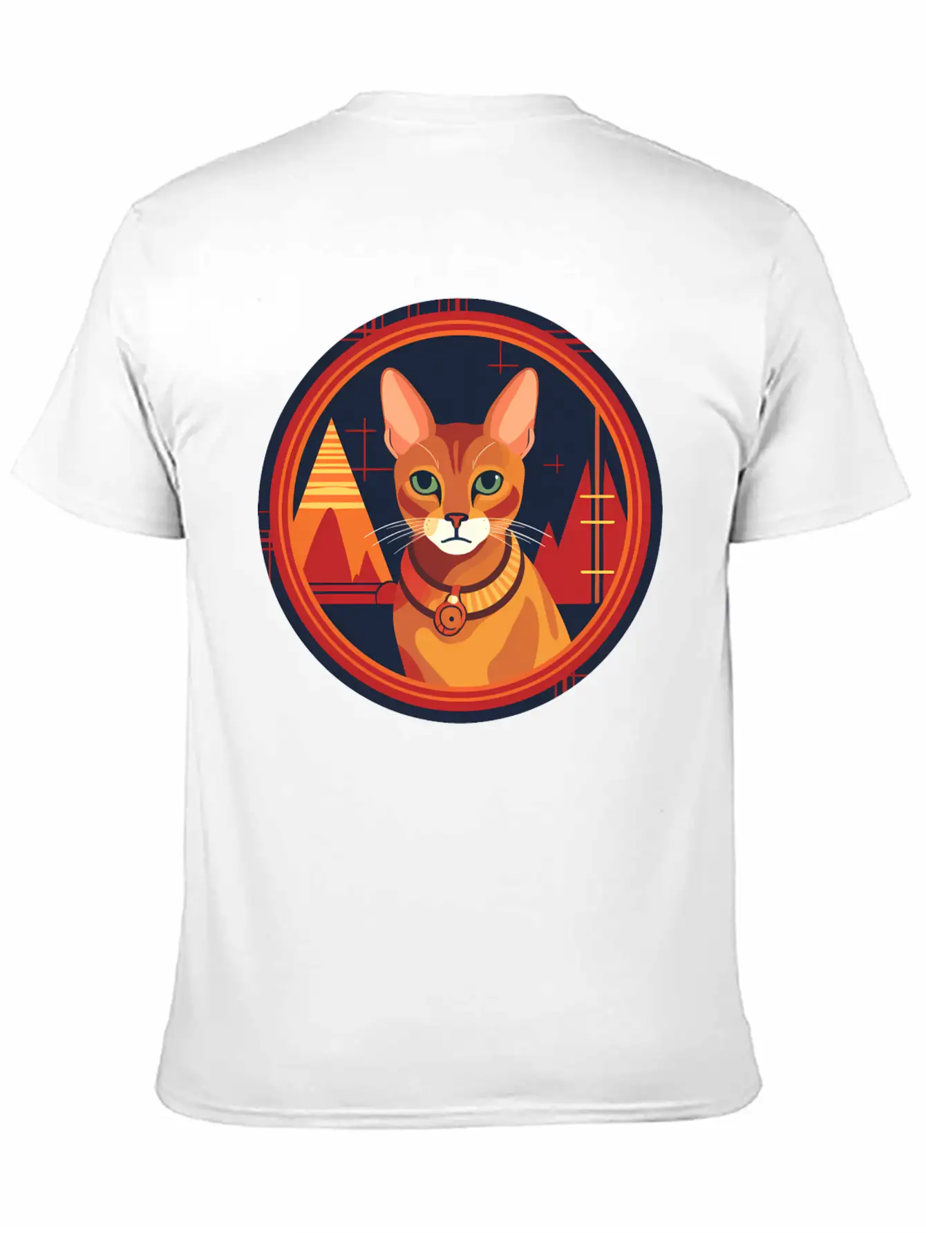 Abyssinian Cat Boho Elements, Love Cats Unisex Casual T-Shirt – Clean Design For Daily Comfort