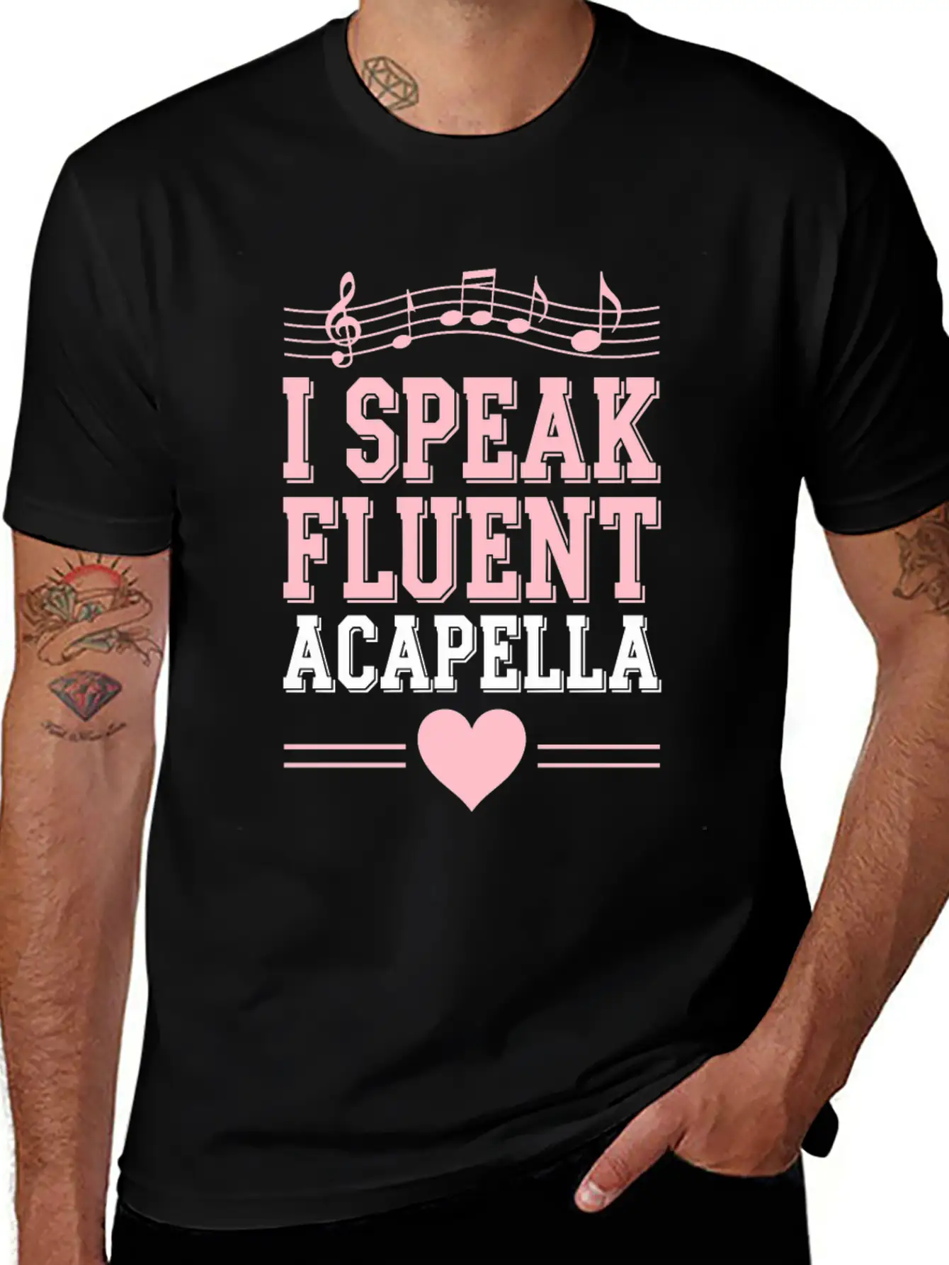 Acapella Group Vocal Harmony Singing Performane Classic Crew Neck Graphic Tee – Everyday Minimal Look