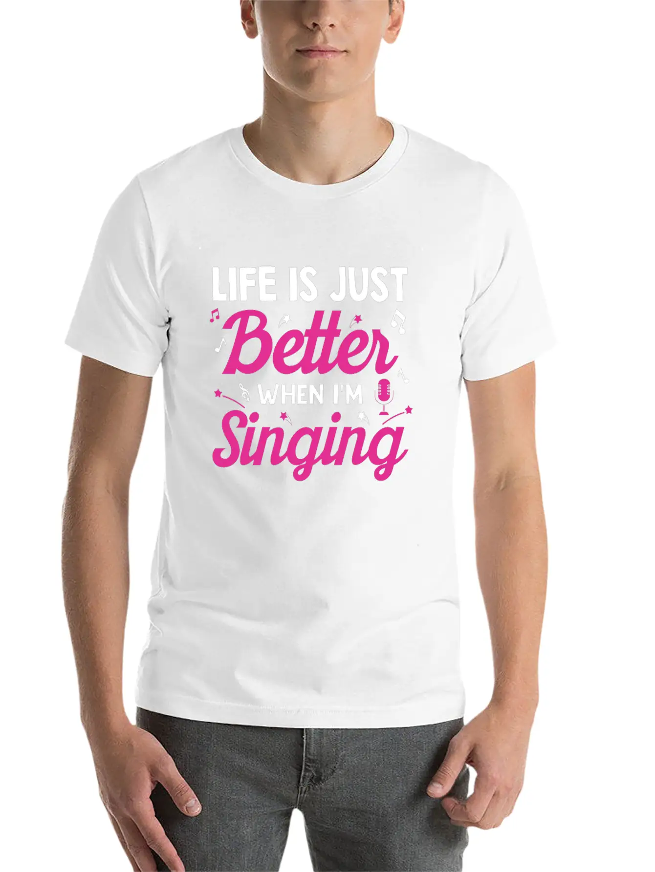 Acapella Quartet Singer Life Is Just Better When I Classic Cotton Tee – Unisex Comfort For Any Season