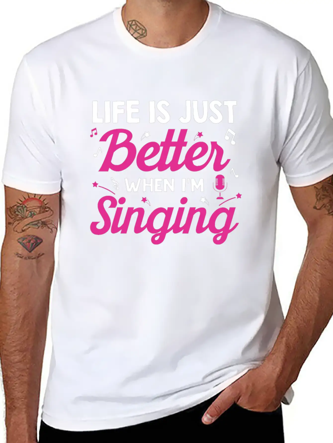 Acapella Quartet Singer Life Is Just Better When I Classic Cotton Tee – Unisex Comfort For Any Season