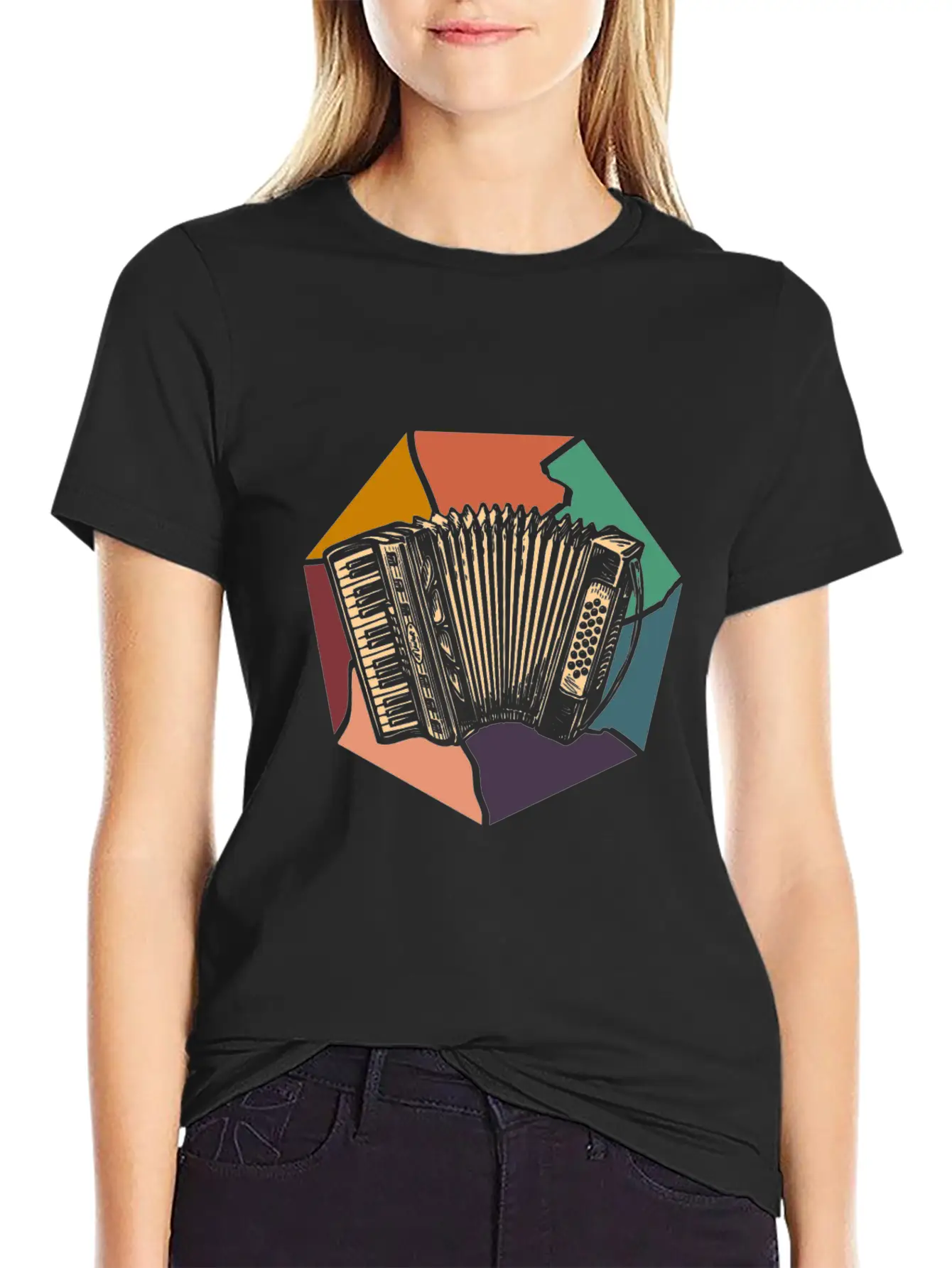 Accordion Classic Crew Neck Graphic Tee – Everyday Minimal Look