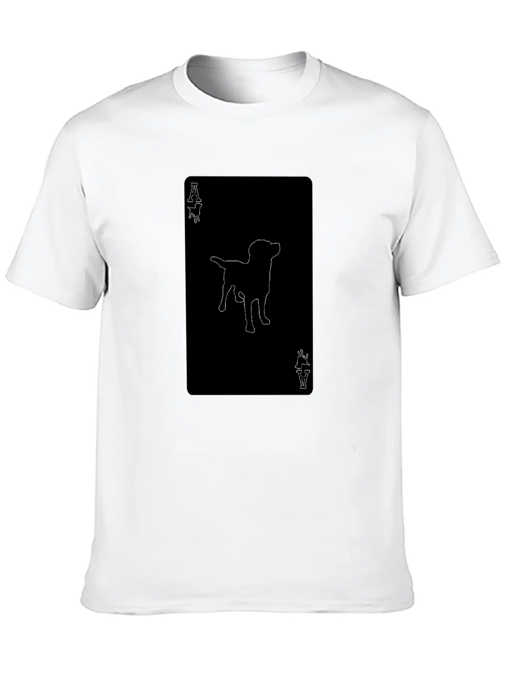 Ace Dog Black Card Classic Fit Graphic Tee For Daily Comfort – Unisex Cotton Shirt