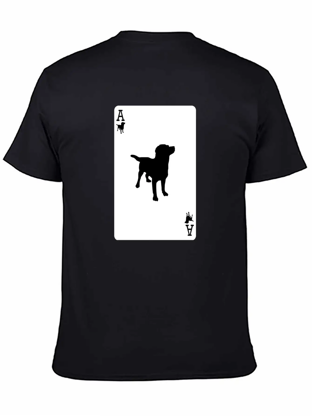 Ace Dog Black Card Classic Fit Graphic Tee For Daily Comfort – Unisex Cotton Shirt