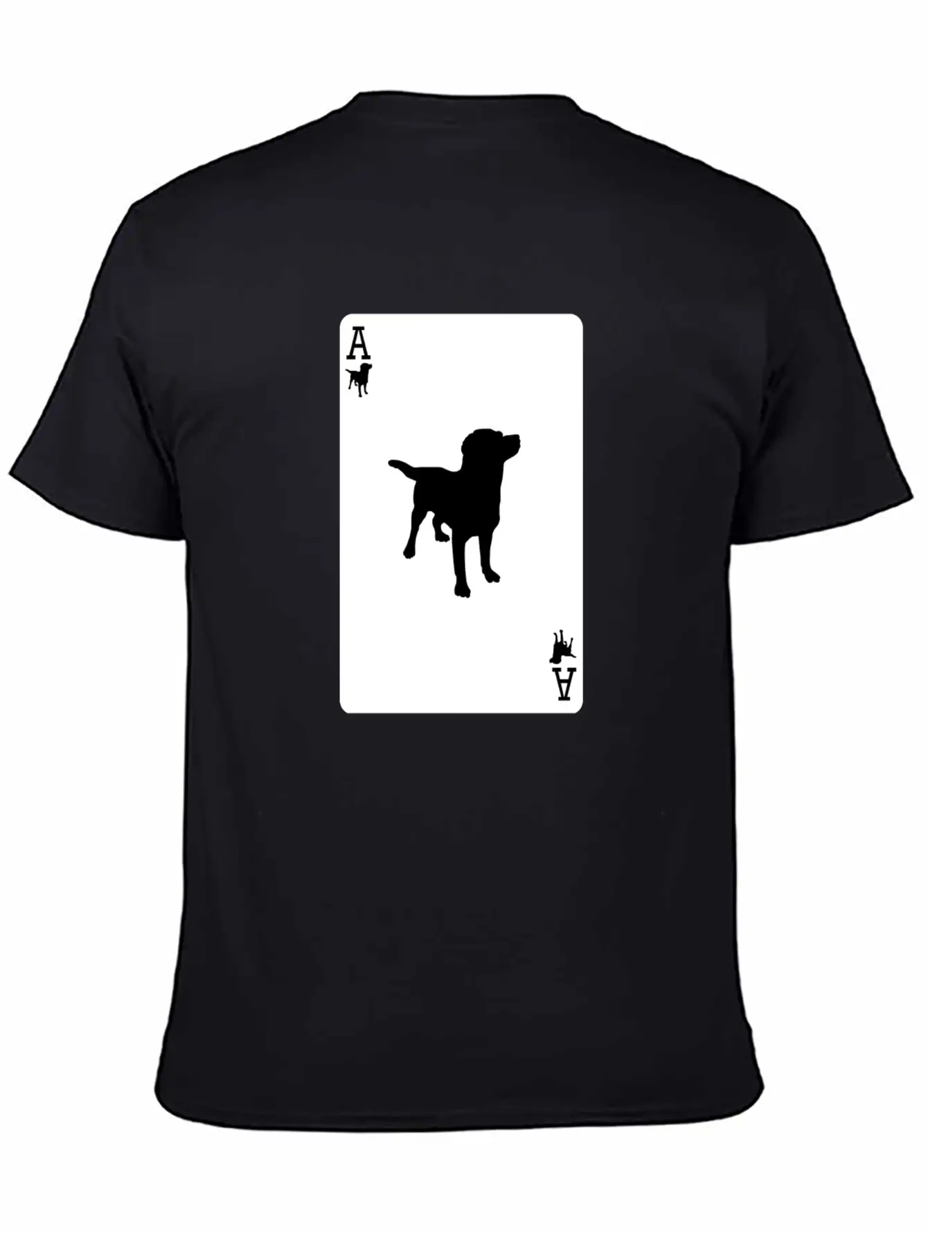 Ace Dog Black Card Classic Fit Graphic Tee For Daily Comfort – Unisex Cotton Shirt