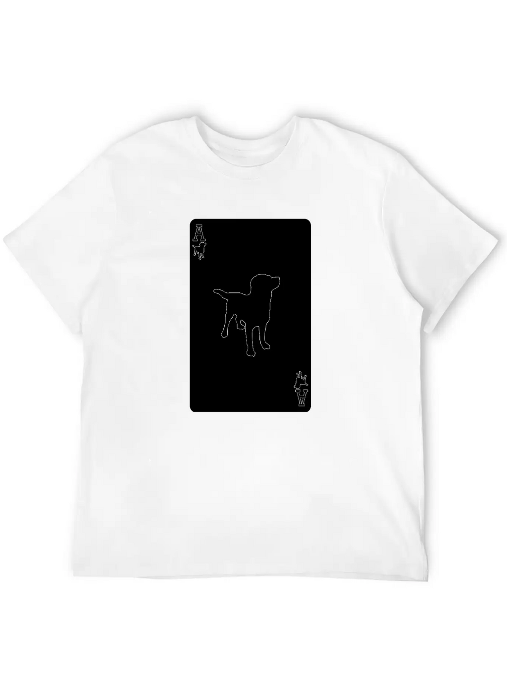 Ace Dog Black Card Classic Fit Graphic Tee For Daily Comfort – Unisex Cotton Shirt