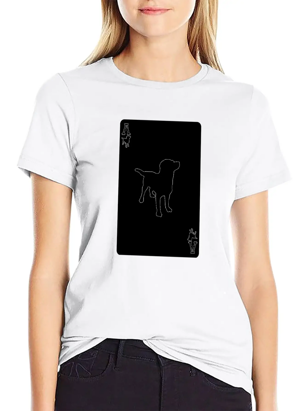 Ace Dog Black Card Classic Fit Graphic Tee For Daily Comfort – Unisex Cotton Shirt