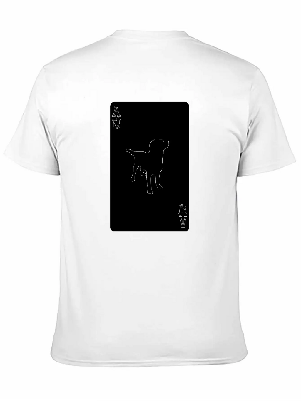Ace Dog Black Card Classic Fit Graphic Tee For Daily Comfort – Unisex Cotton Shirt