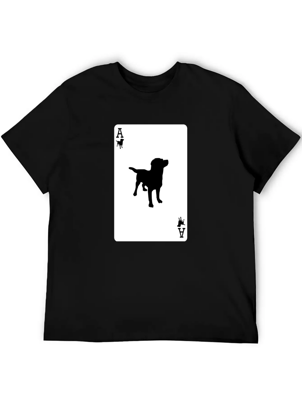 Ace Dog Black Card Classic Fit Graphic Tee For Daily Comfort – Unisex Cotton Shirt