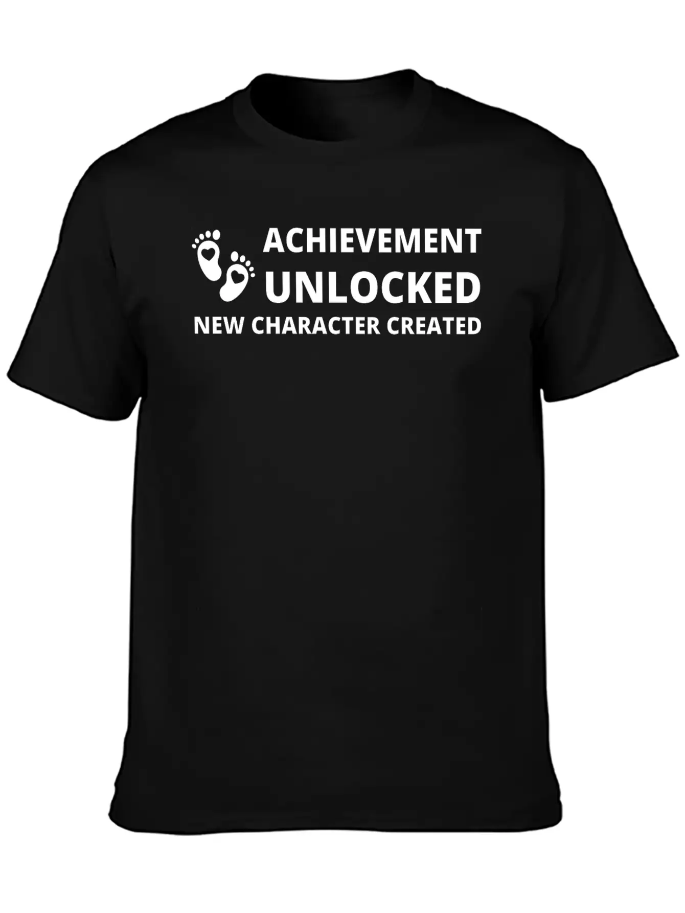 ACHIEVEMENT UNLOCKED NEW CHARACTER CREATED Lightweight Cotton T-Shirt – Daily Comfort Graphic Shirt