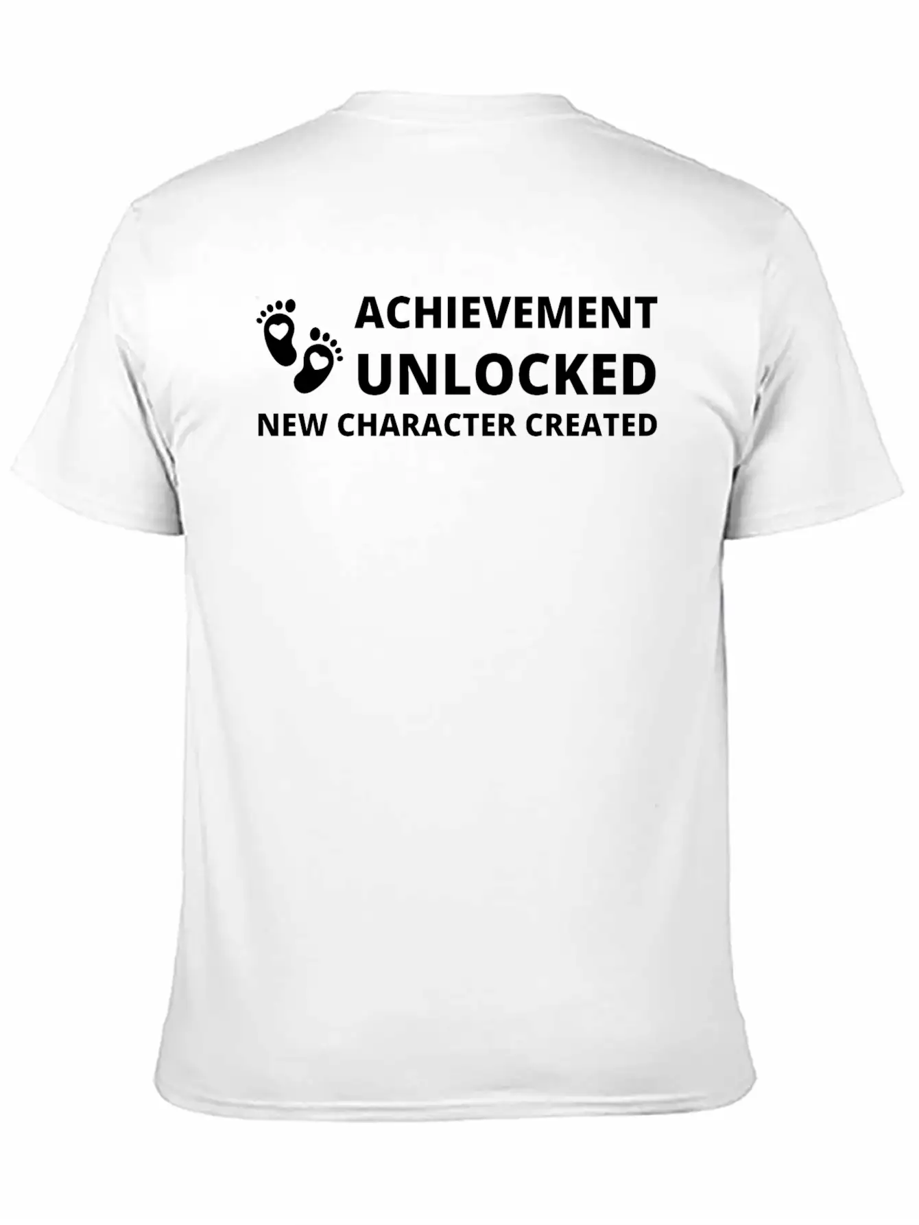 ACHIEVEMENT UNLOCKED NEW CHARACTER CREATED Lightweight Cotton T-Shirt – Daily Comfort Graphic Shirt