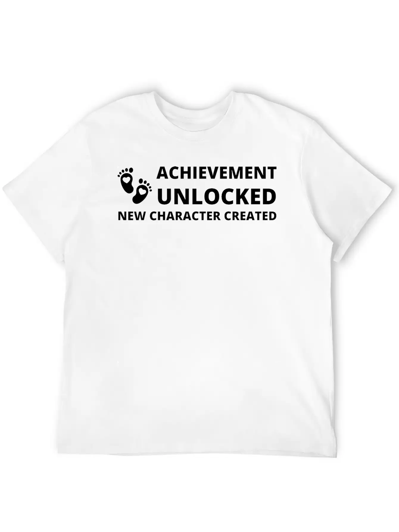 ACHIEVEMENT UNLOCKED NEW CHARACTER CREATED Lightweight Cotton T-Shirt – Daily Comfort Graphic Shirt