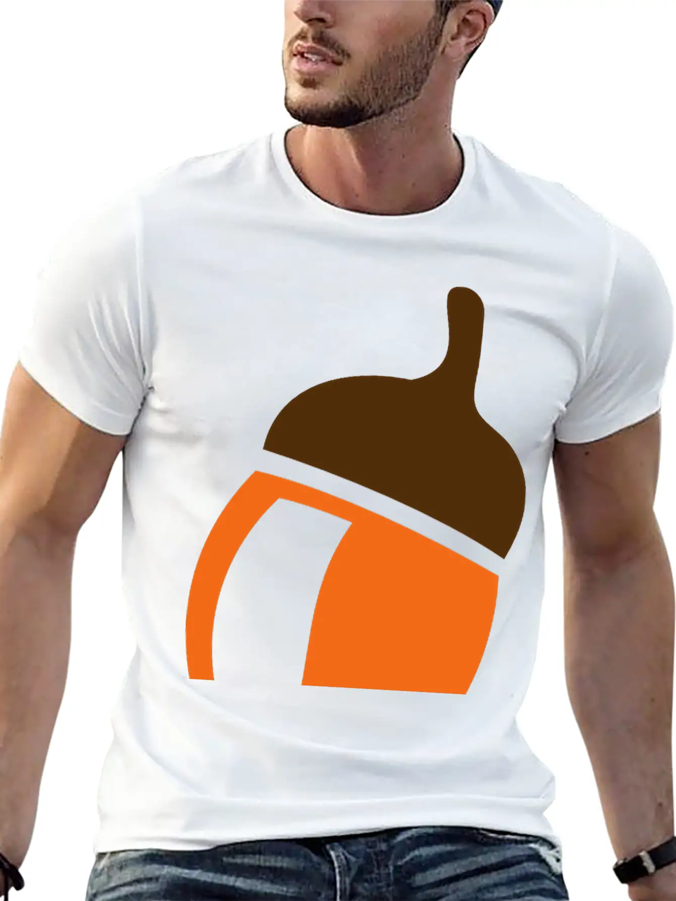 Acorn Oak Tree Squirrel Timeless Short Sleeve Tee – Comfy And Minimalist Design