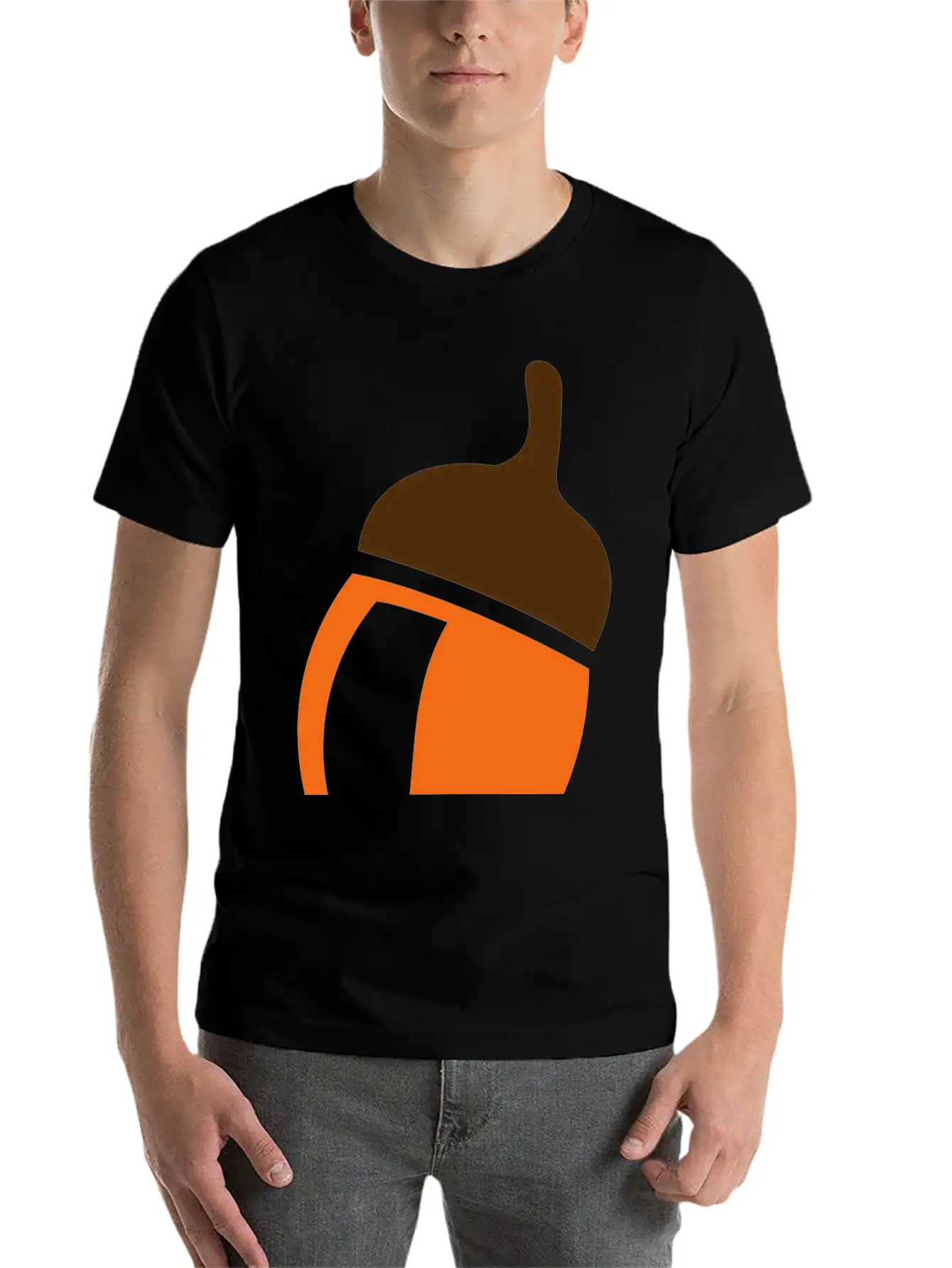 Acorn Oak Tree Squirrel Timeless Short Sleeve Tee – Comfy And Minimalist Design