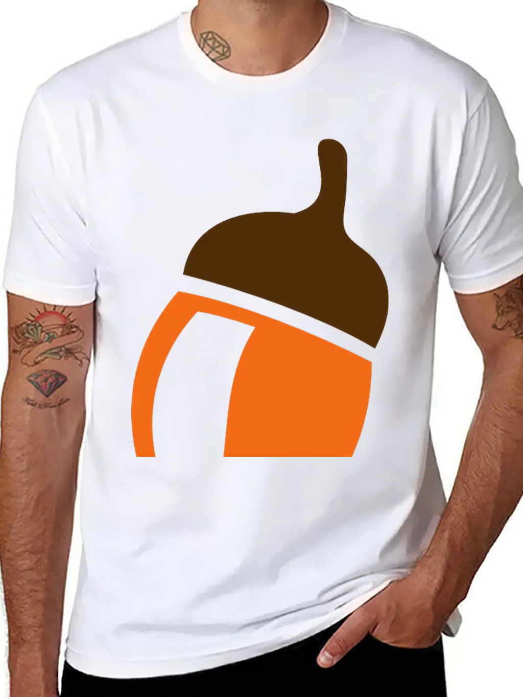 Acorn Oak Tree Squirrel Timeless Short Sleeve Tee – Comfy And Minimalist Design