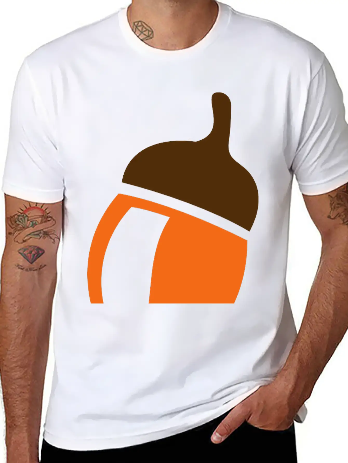 Acorn Oak Tree Squirrel Timeless Short Sleeve Tee – Comfy And Minimalist Design