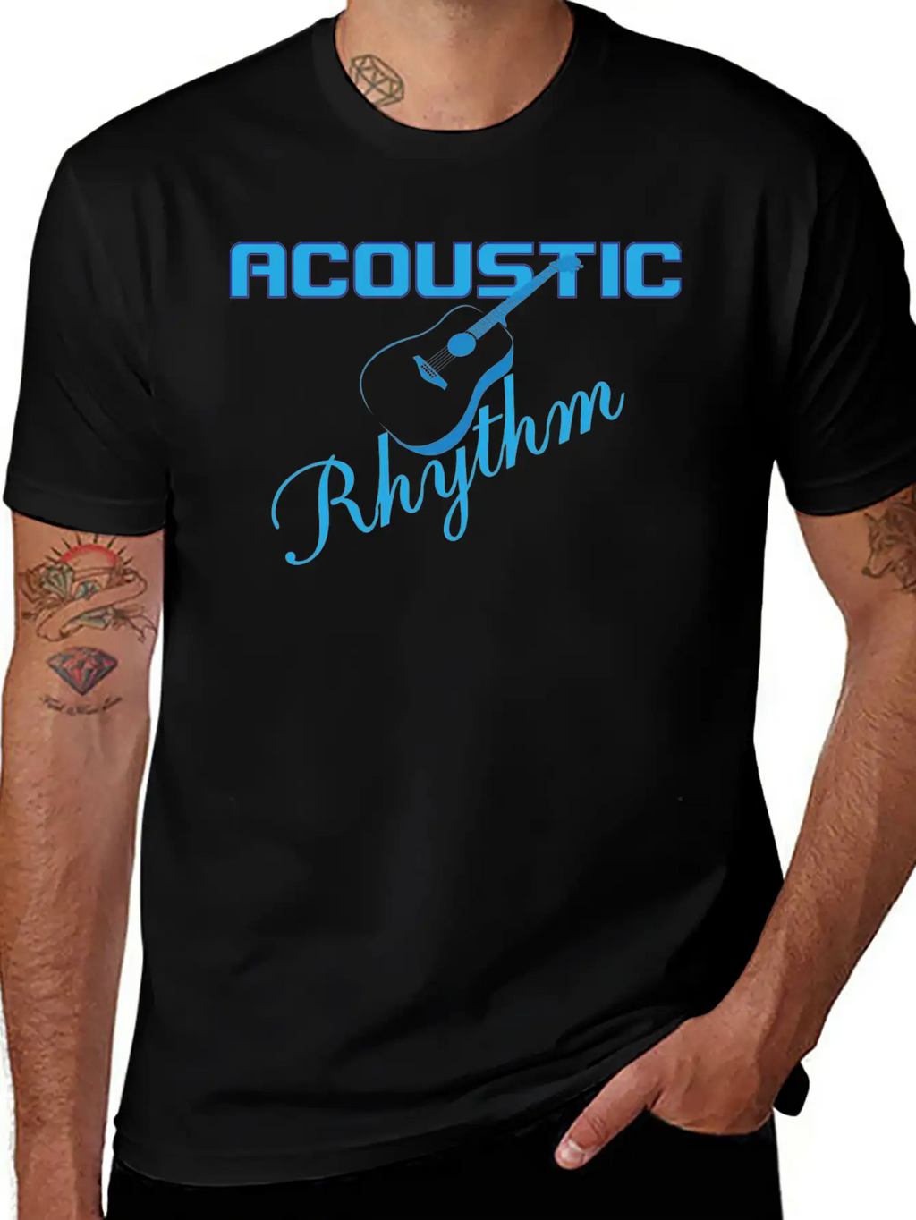 Acoustic Classic Crew Neck Graphic Tee – Everyday Minimal Look
