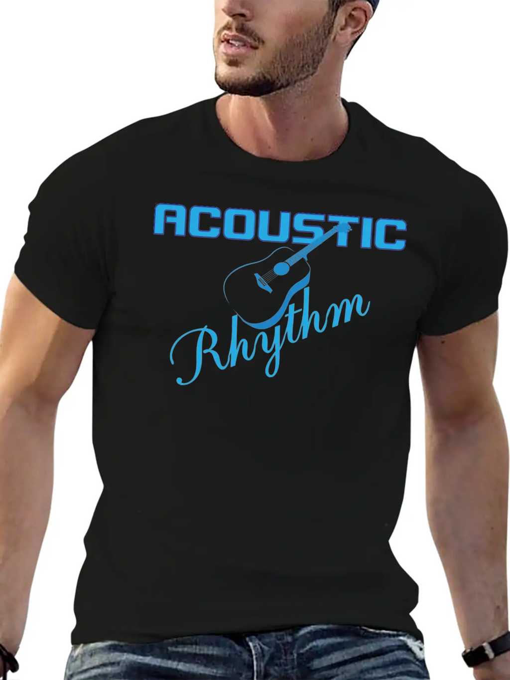 Acoustic Classic Crew Neck Graphic Tee – Everyday Minimal Look