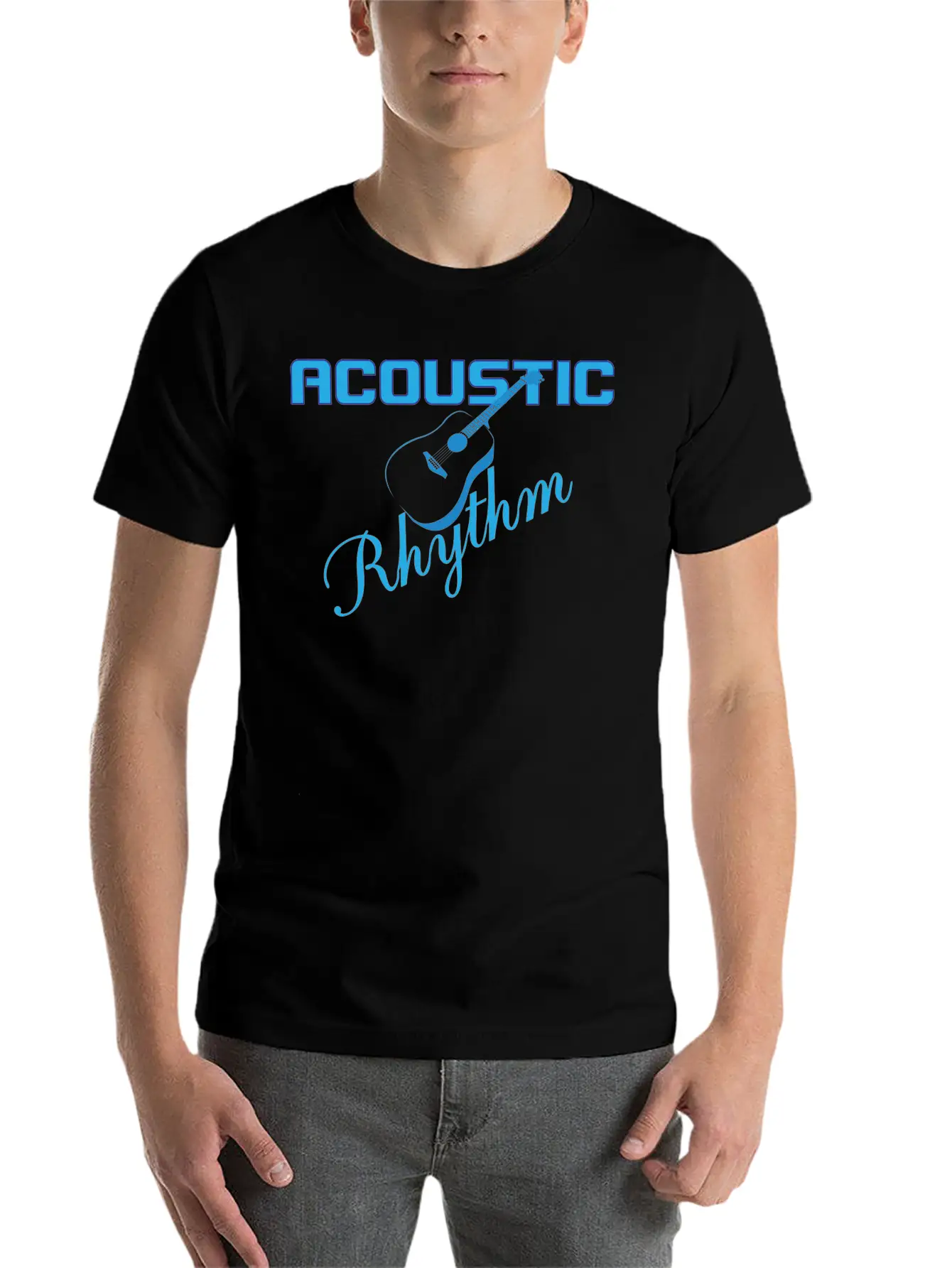 Acoustic Classic Crew Neck Graphic Tee – Everyday Minimal Look