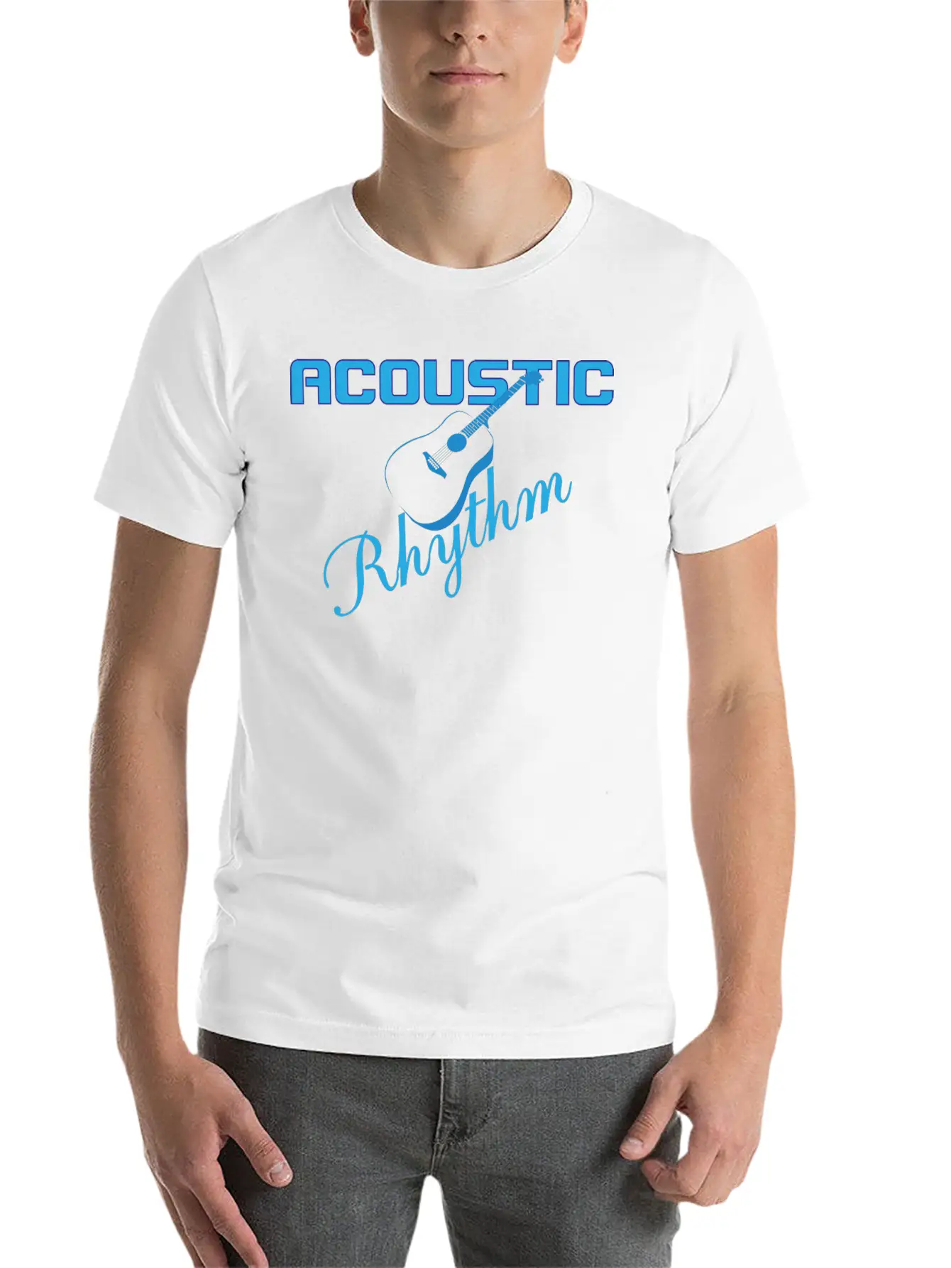 Acoustic Classic Crew Neck Graphic Tee – Everyday Minimal Look