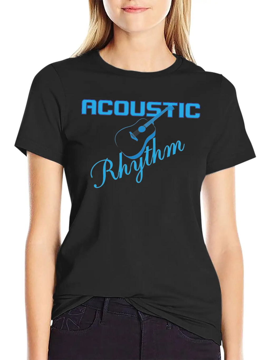 Acoustic Classic Crew Neck Graphic Tee – Everyday Minimal Look