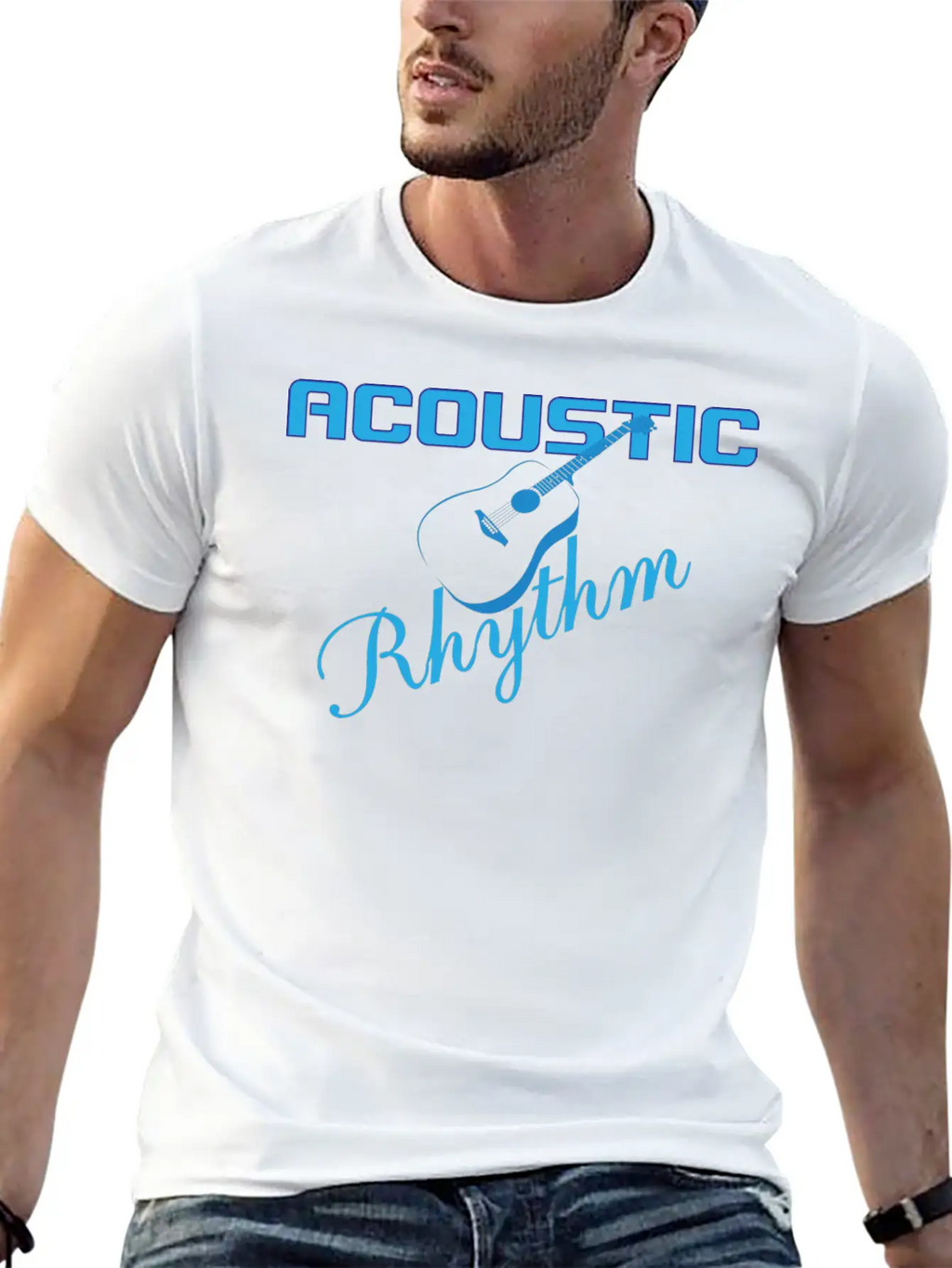Acoustic Classic Crew Neck Graphic Tee – Everyday Minimal Look