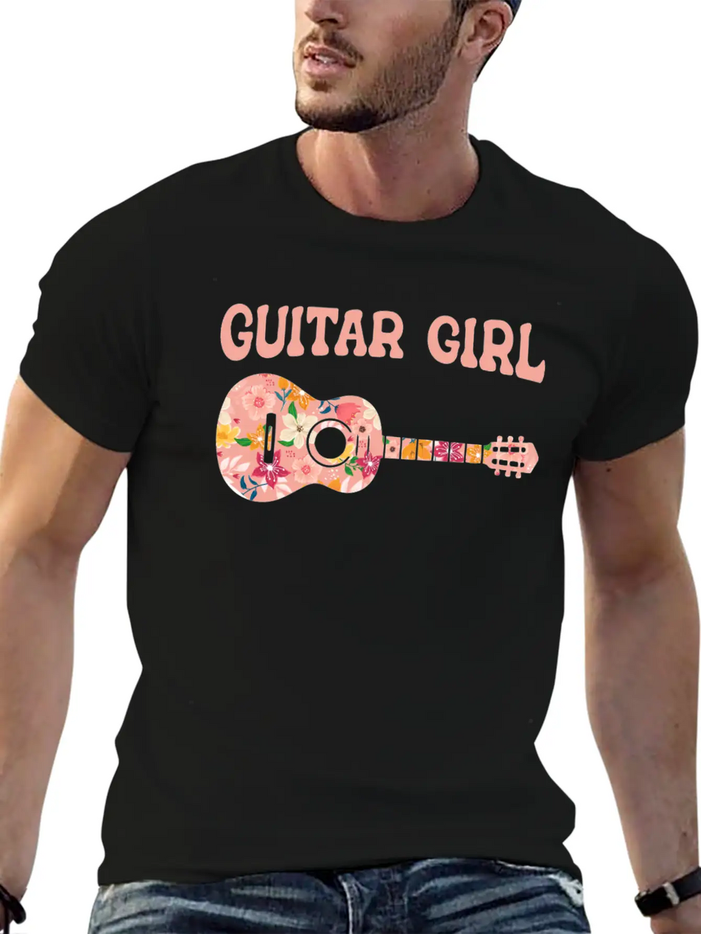 Acoustic Guitar Guitarist Timeless Short Sleeve Tee – Comfy And Minimalist Design