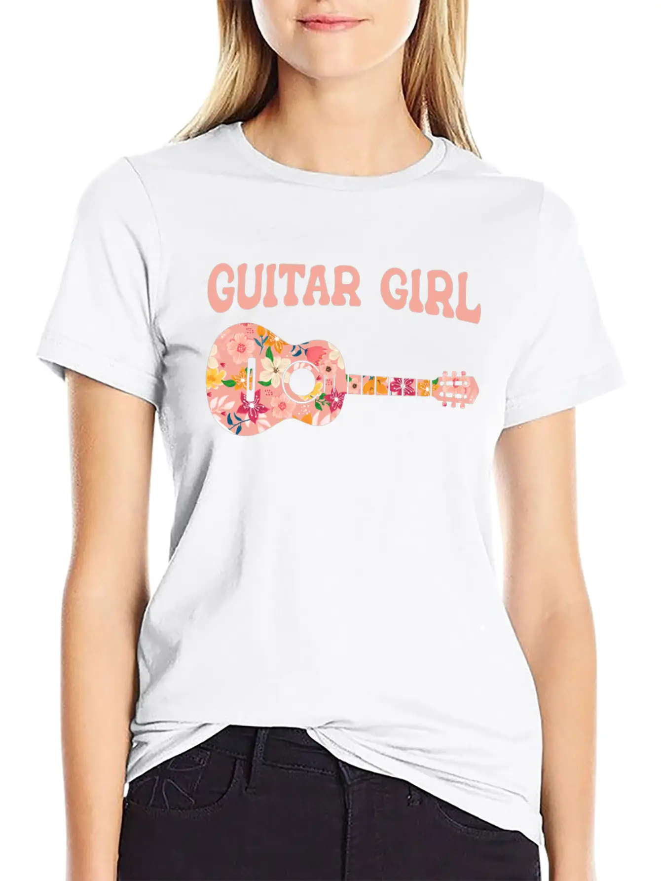 Acoustic Guitar Guitarist Timeless Short Sleeve Tee – Comfy And Minimalist Design