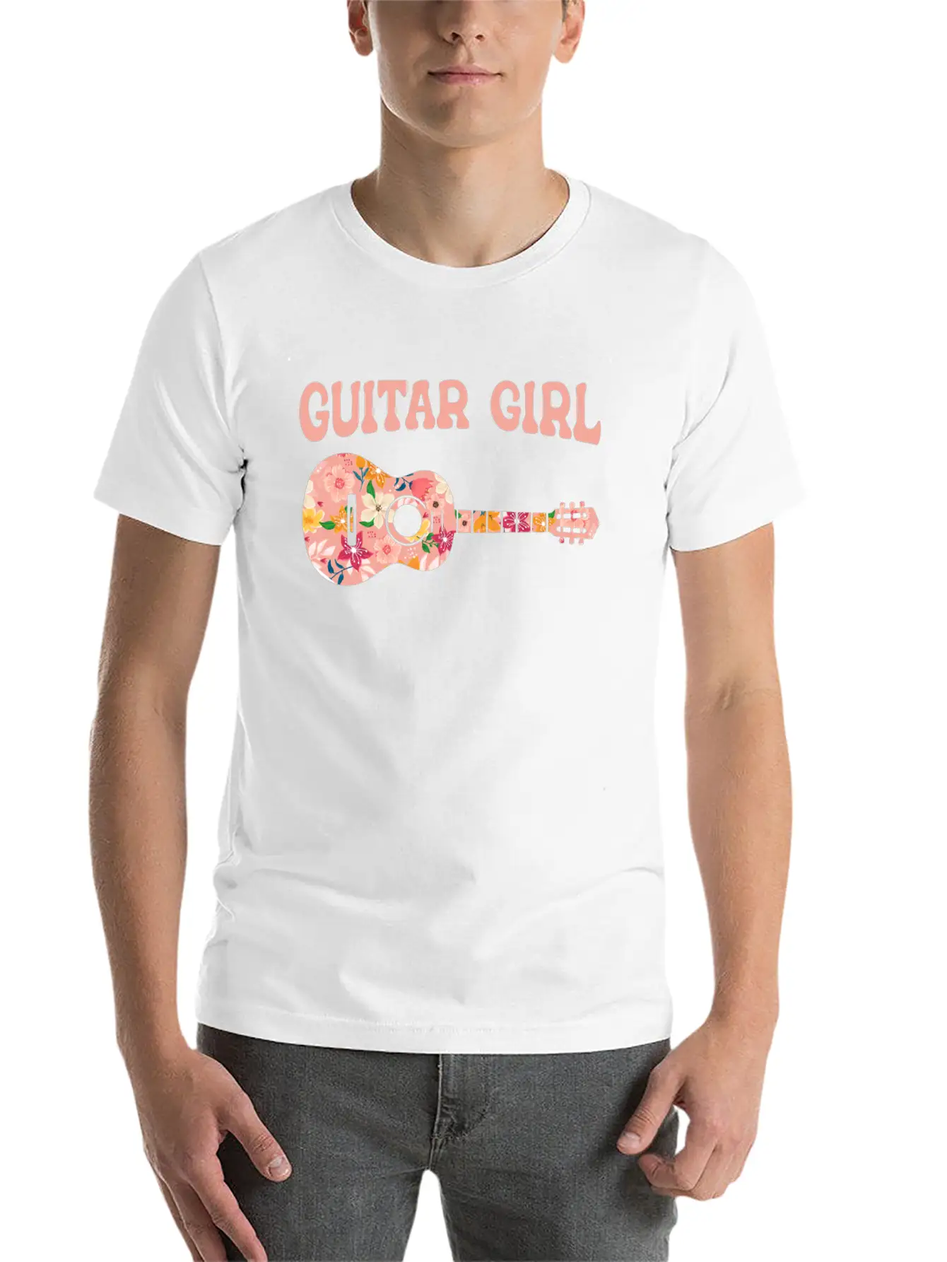 Acoustic Guitar Guitarist Timeless Short Sleeve Tee – Comfy And Minimalist Design