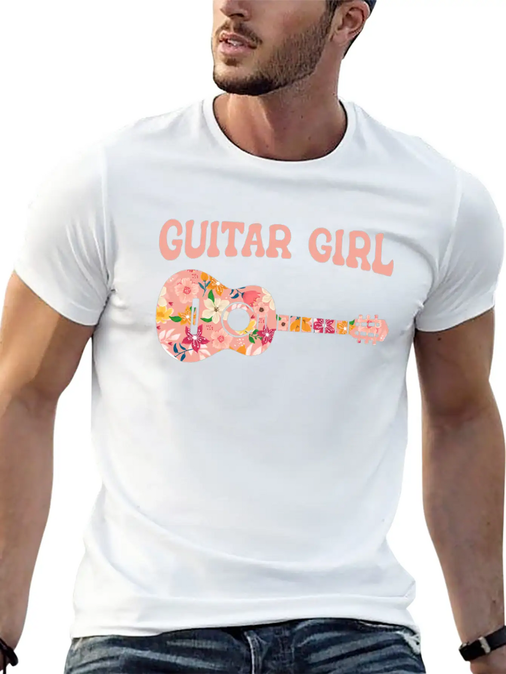 Acoustic Guitar Guitarist Timeless Short Sleeve Tee – Comfy And Minimalist Design