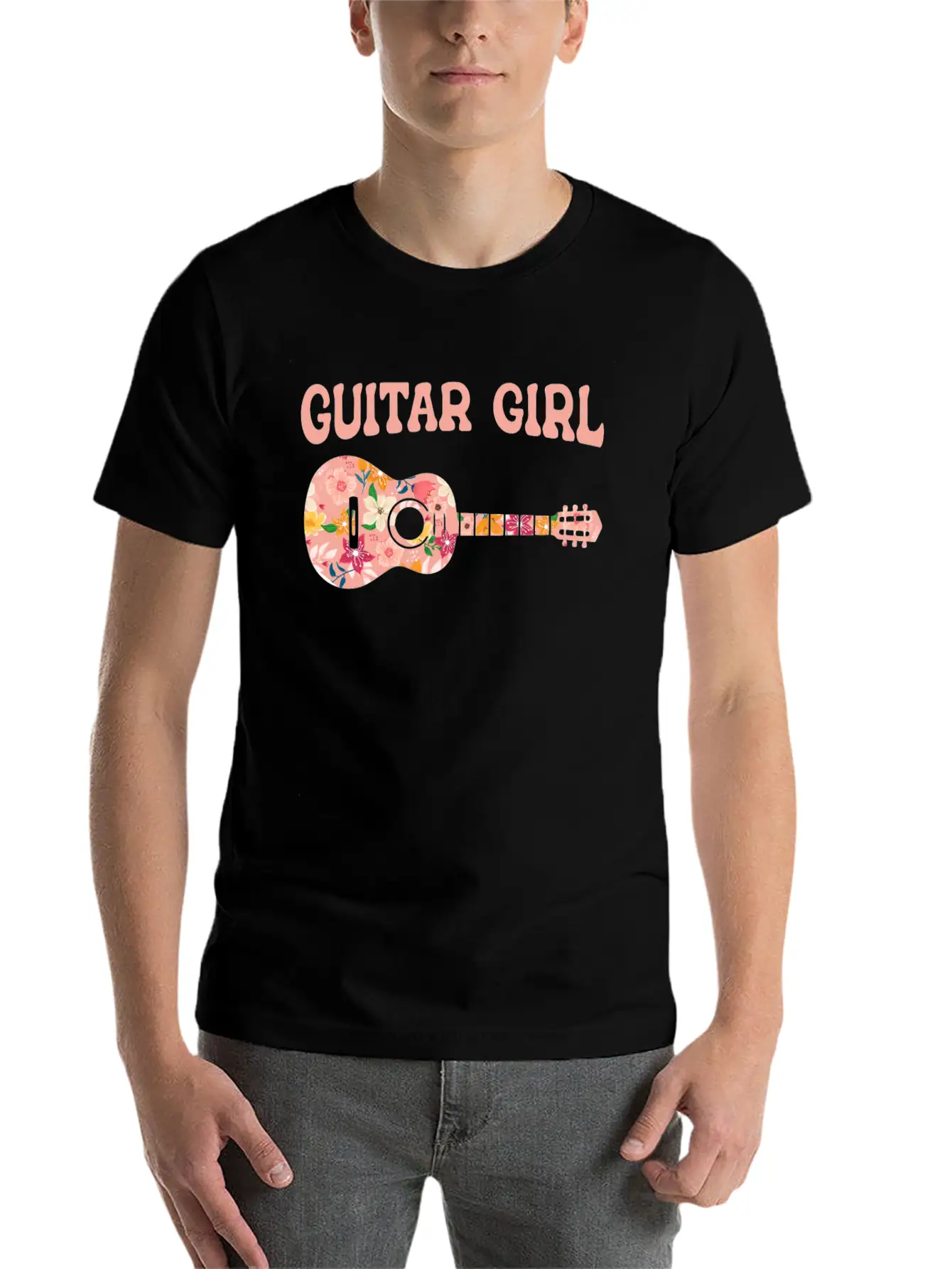 Acoustic Guitar Guitarist Timeless Short Sleeve Tee – Comfy And Minimalist Design