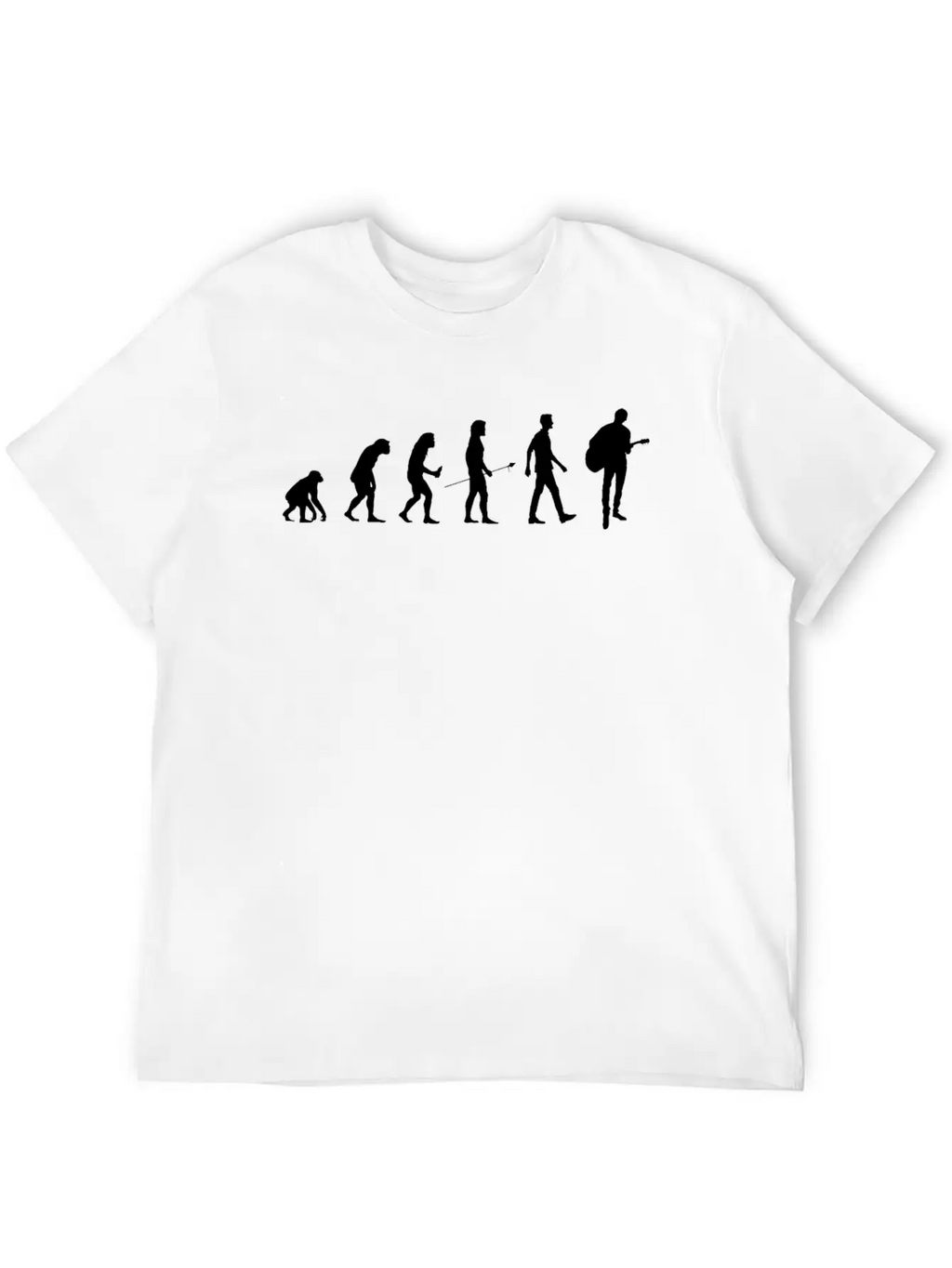 Acoustic Guitar Player Evolution Guitarist Gift Timeless Short Sleeve Tee – Comfy And Minimalist Design
