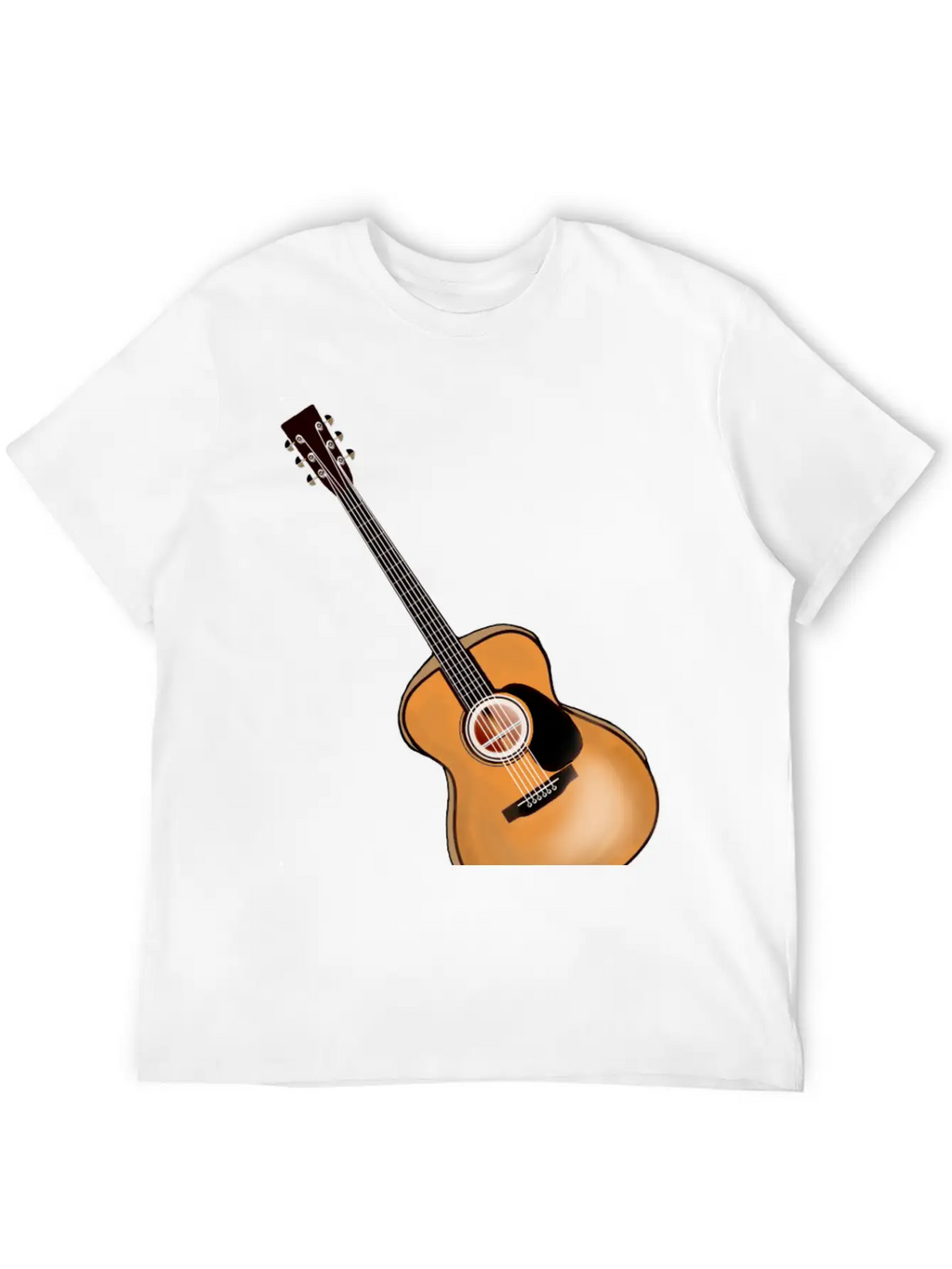Acoustic Guitar Timeless Short Sleeve Tee – Comfy And Minimalist Design