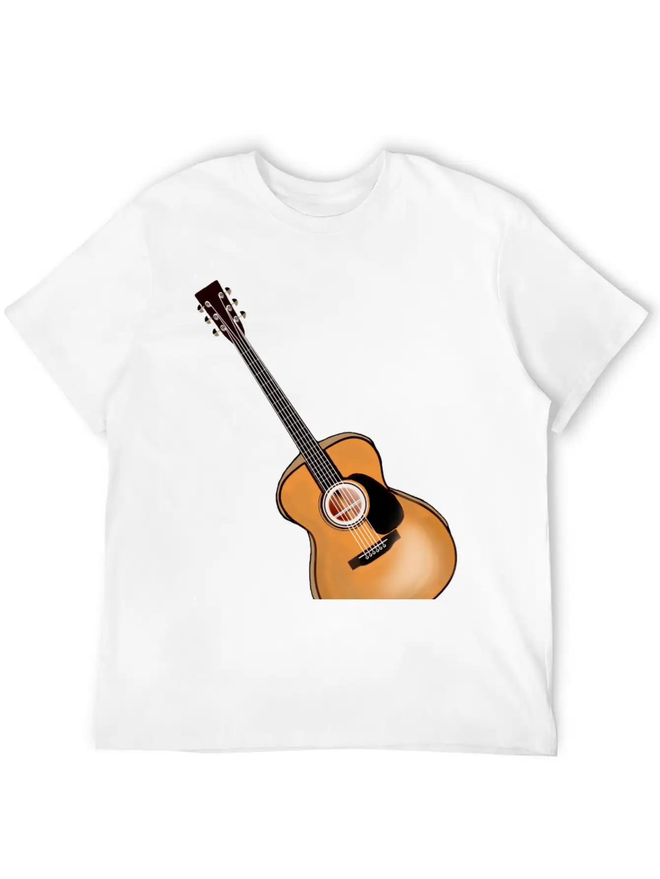 Acoustic Guitar Timeless Short Sleeve Tee – Comfy And Minimalist Design